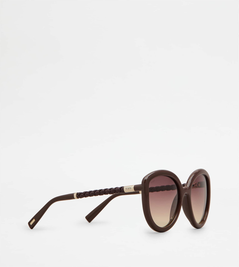 CAT-EYE SUNGLASSES - BURGUNDY 3