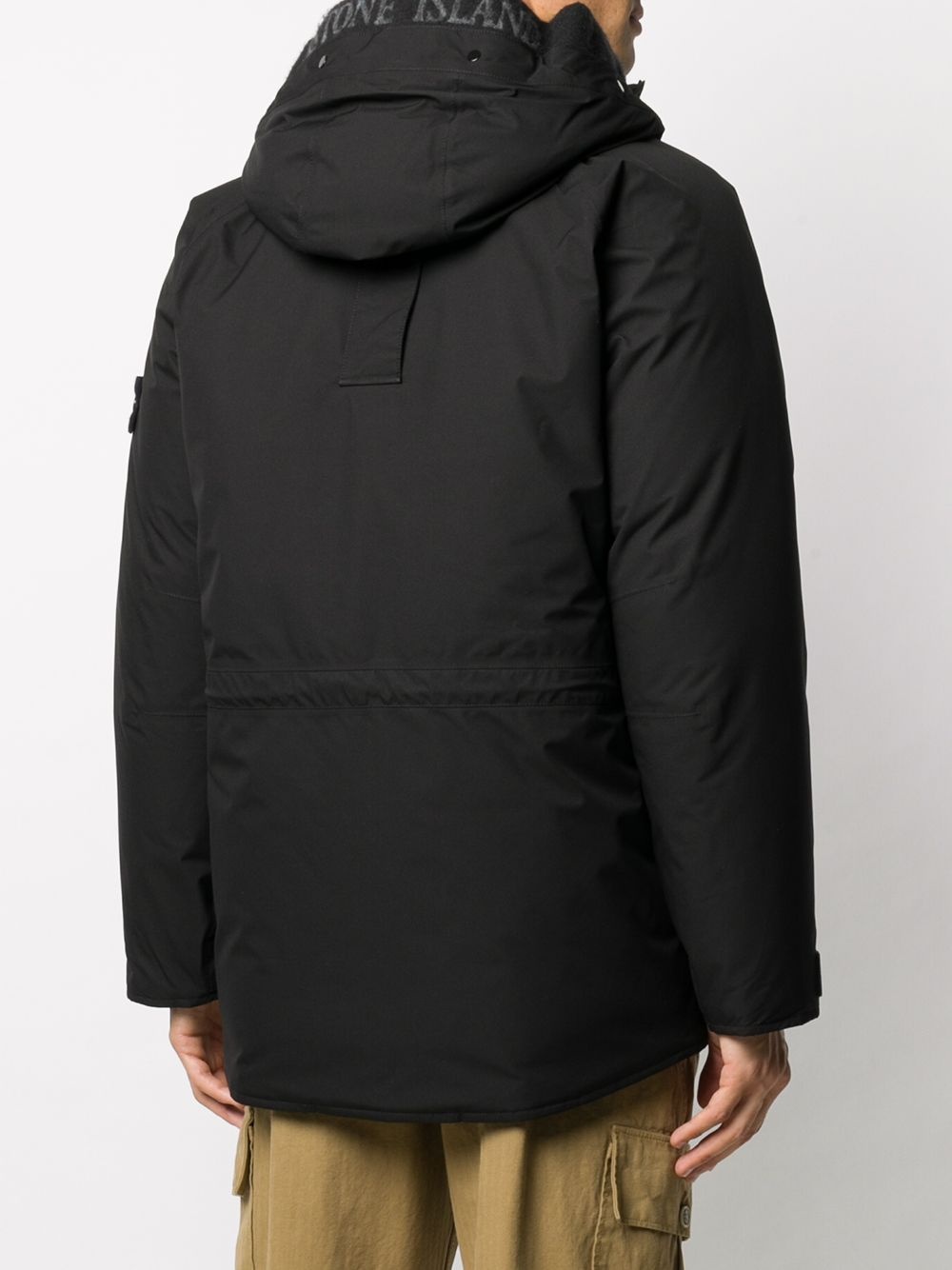 zip-up hooded coat - 4