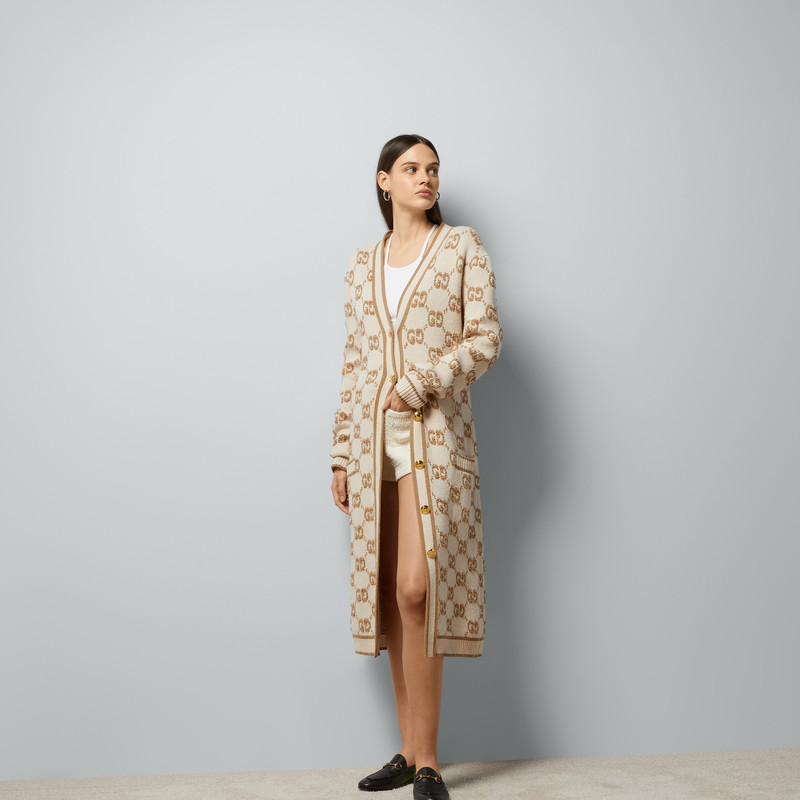 GG wool bouclé jacquard cardigan 5