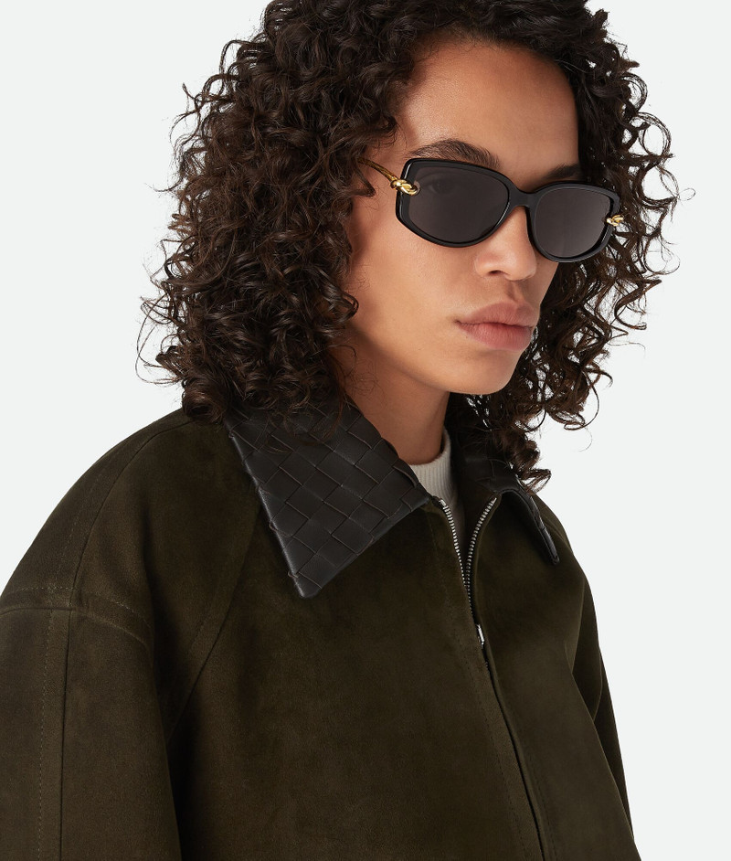Bottega Veneta Knot Rectangular Sunglasses outlook