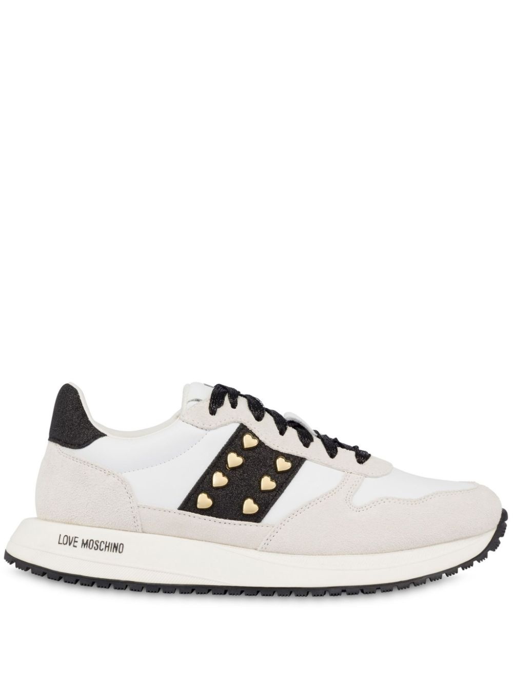 heart stud-embellished sneakers - 1