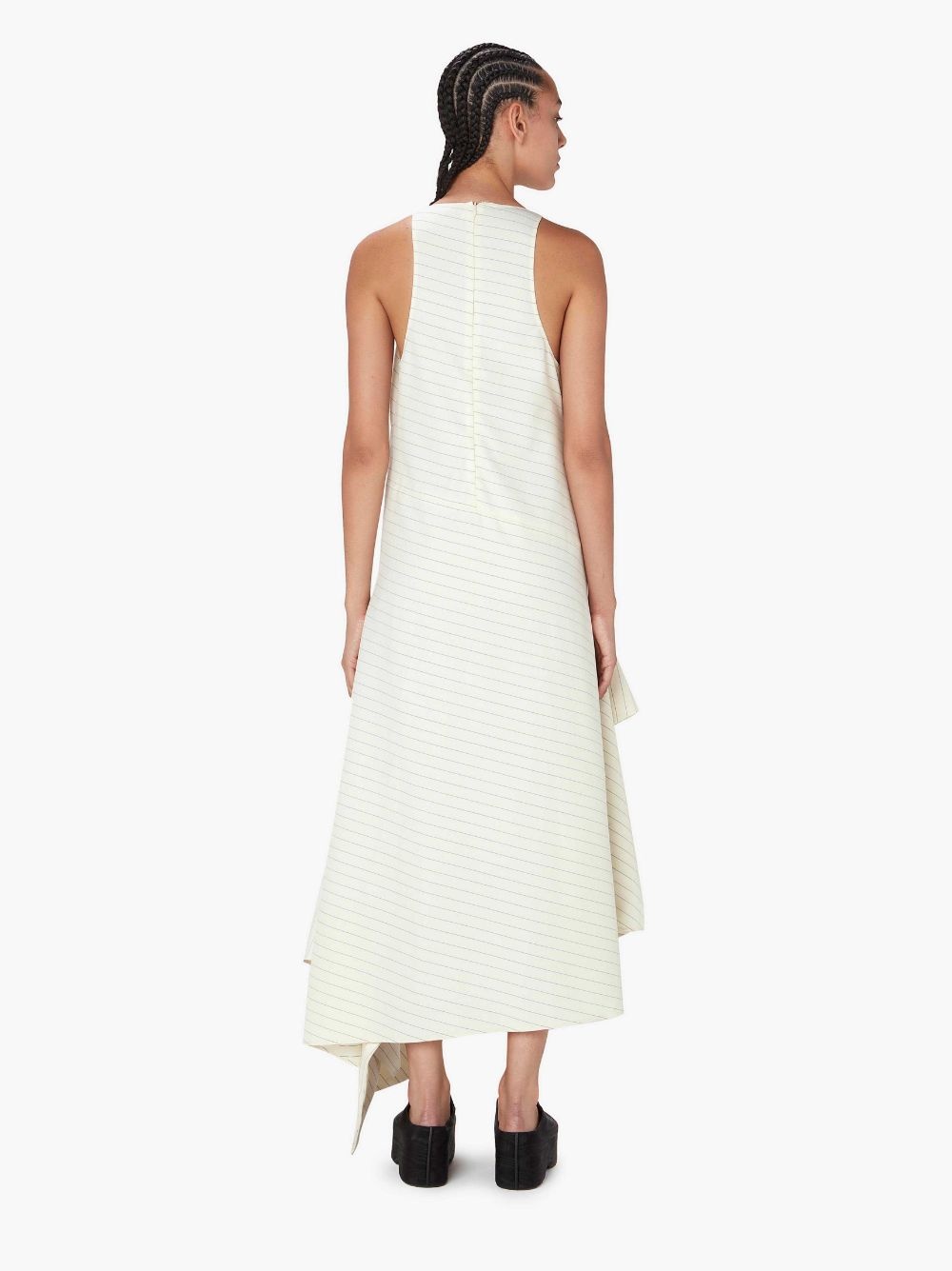 V- NECK PANELLED DRESS - 3
