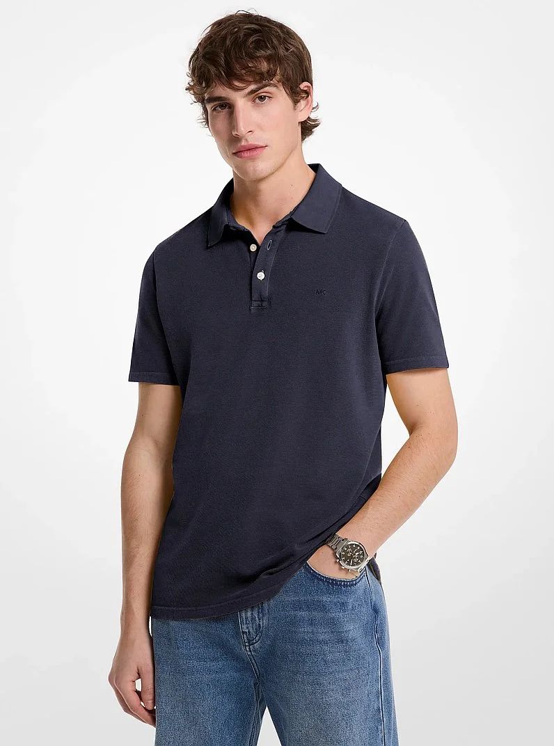 Cotton Piqué Polo Shirt - 1