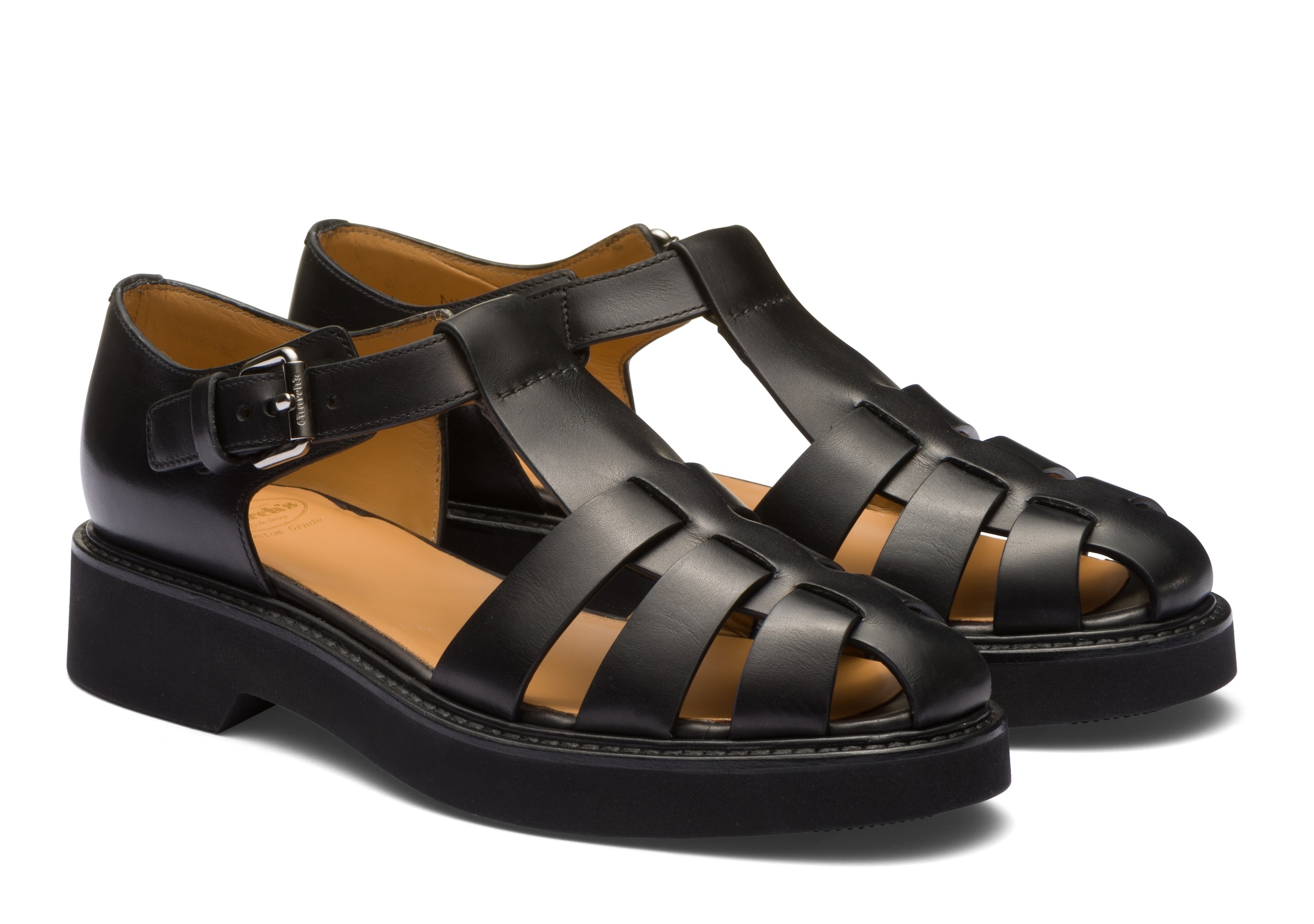 Hove w 4
Natural Calf Leather Sandal Black - 2