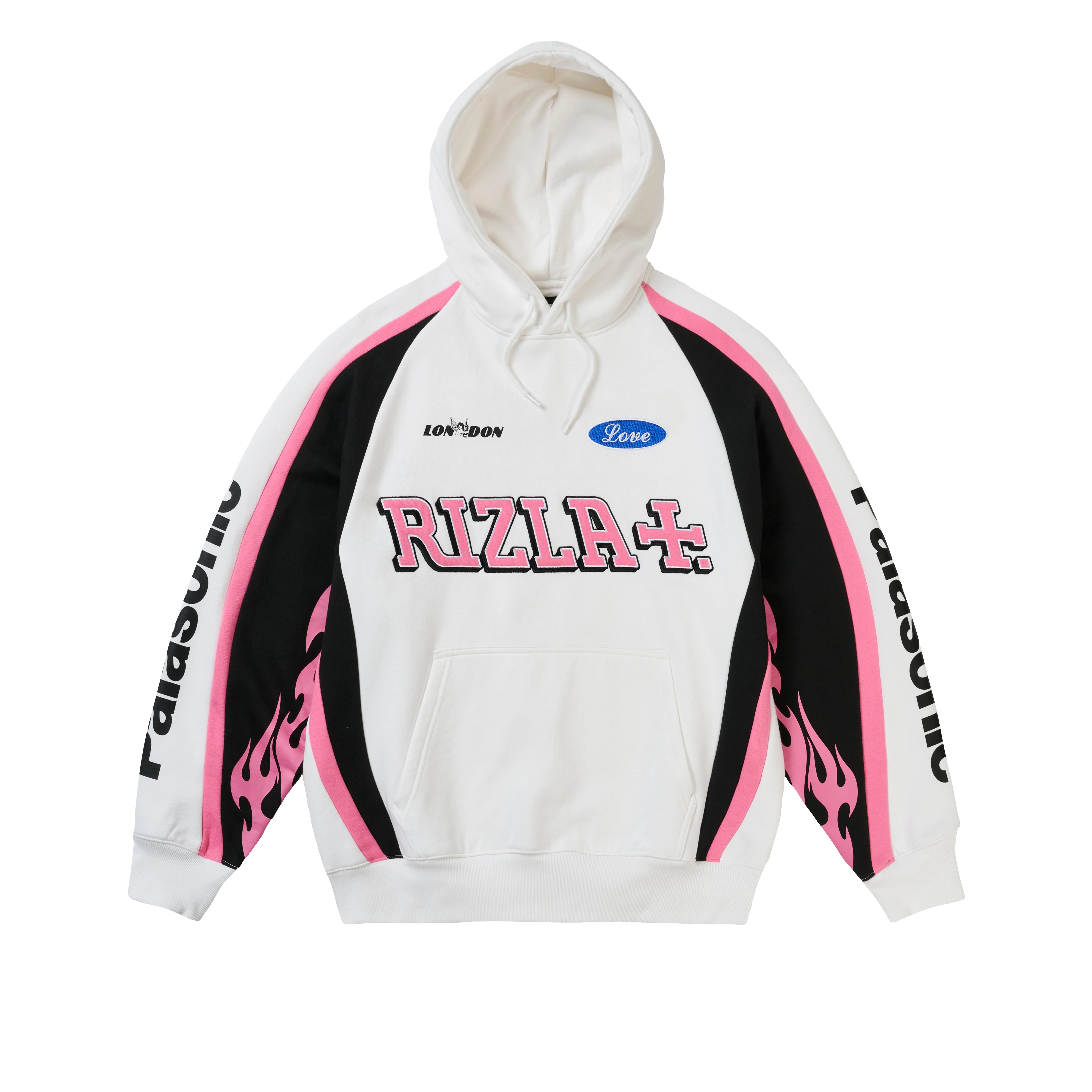 PALACE RIZLA HOOD WHITE - 1