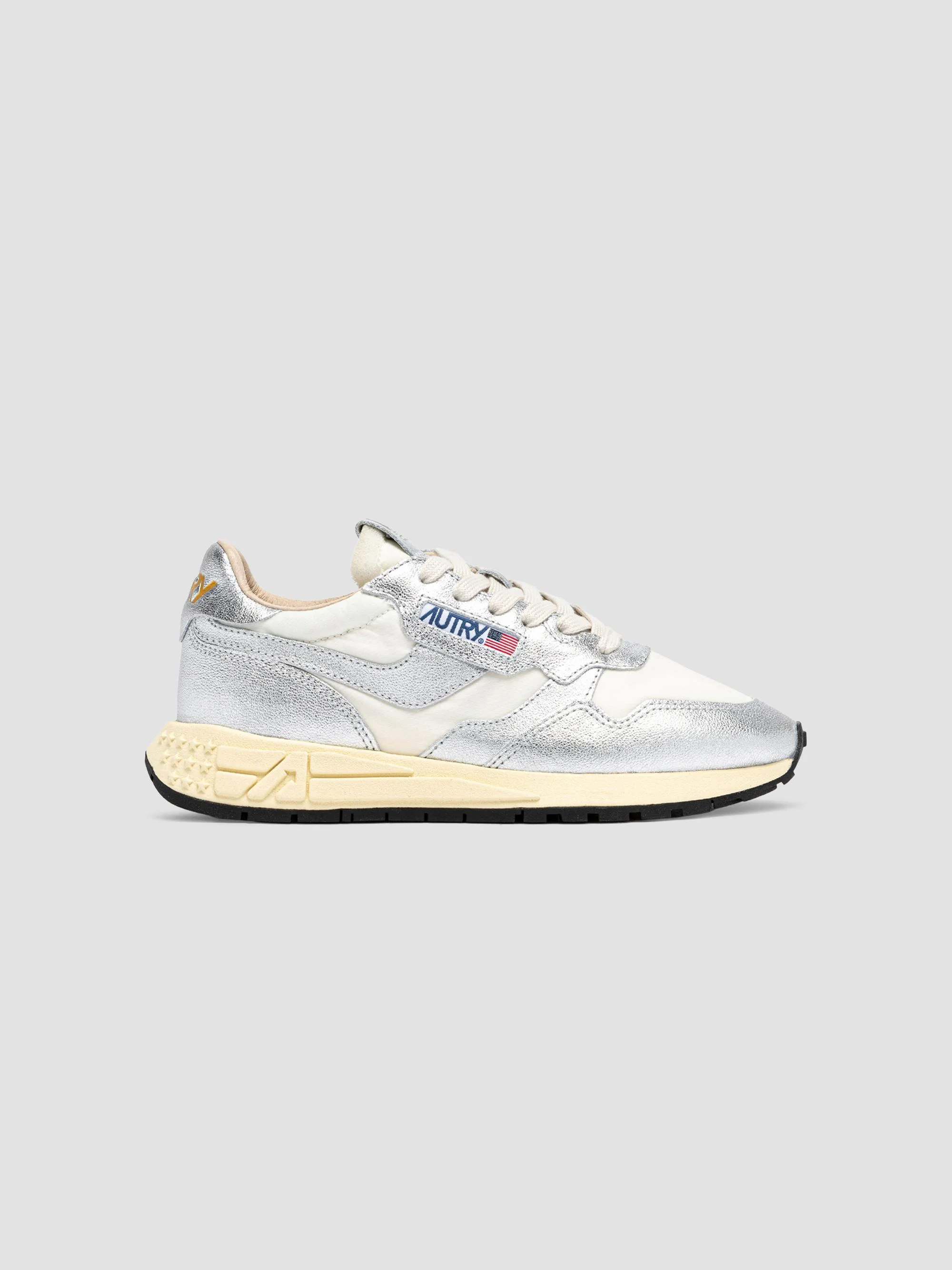 Women's Reelwind Logo Low-Top Sneakers - White Silver - 1