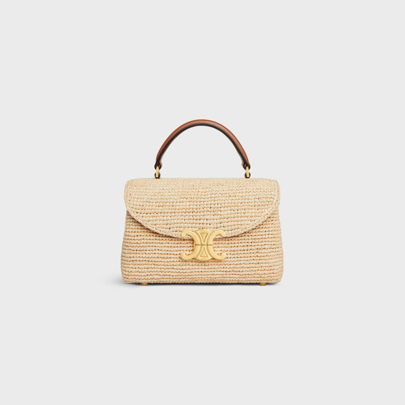TEEN NINO BAG IN Raffia and calfskin 1
