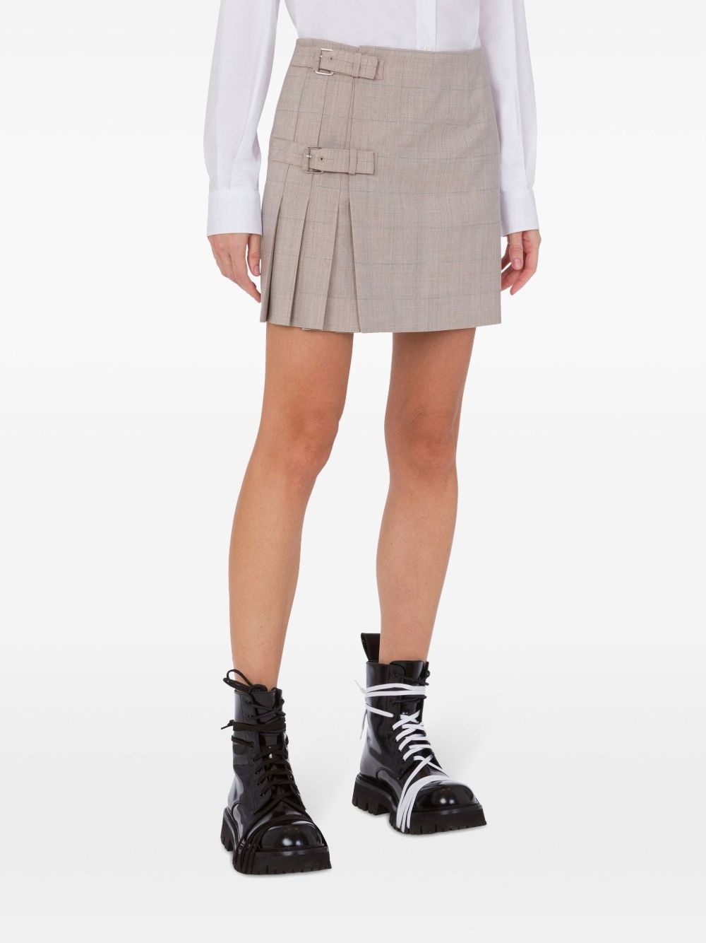 checked mini skirt - 2