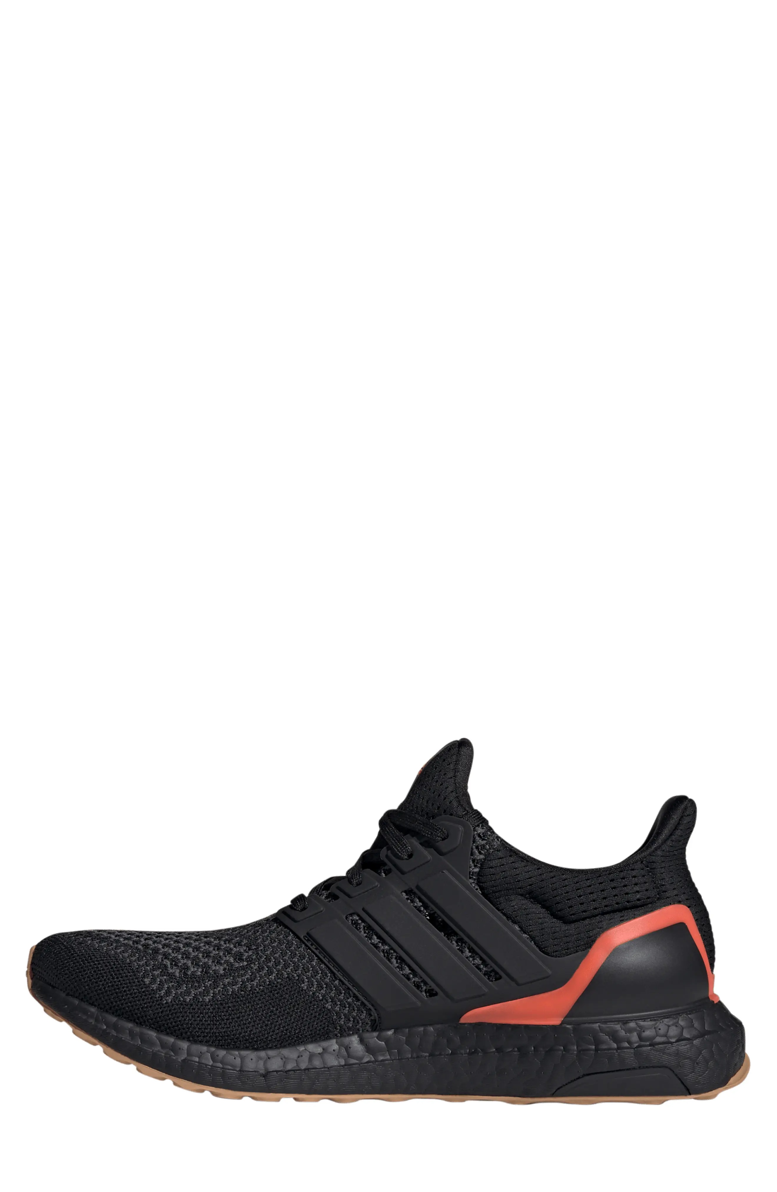 Ultraboost 1.0 Running Sneaker in Black/Black/Solar Red - 6