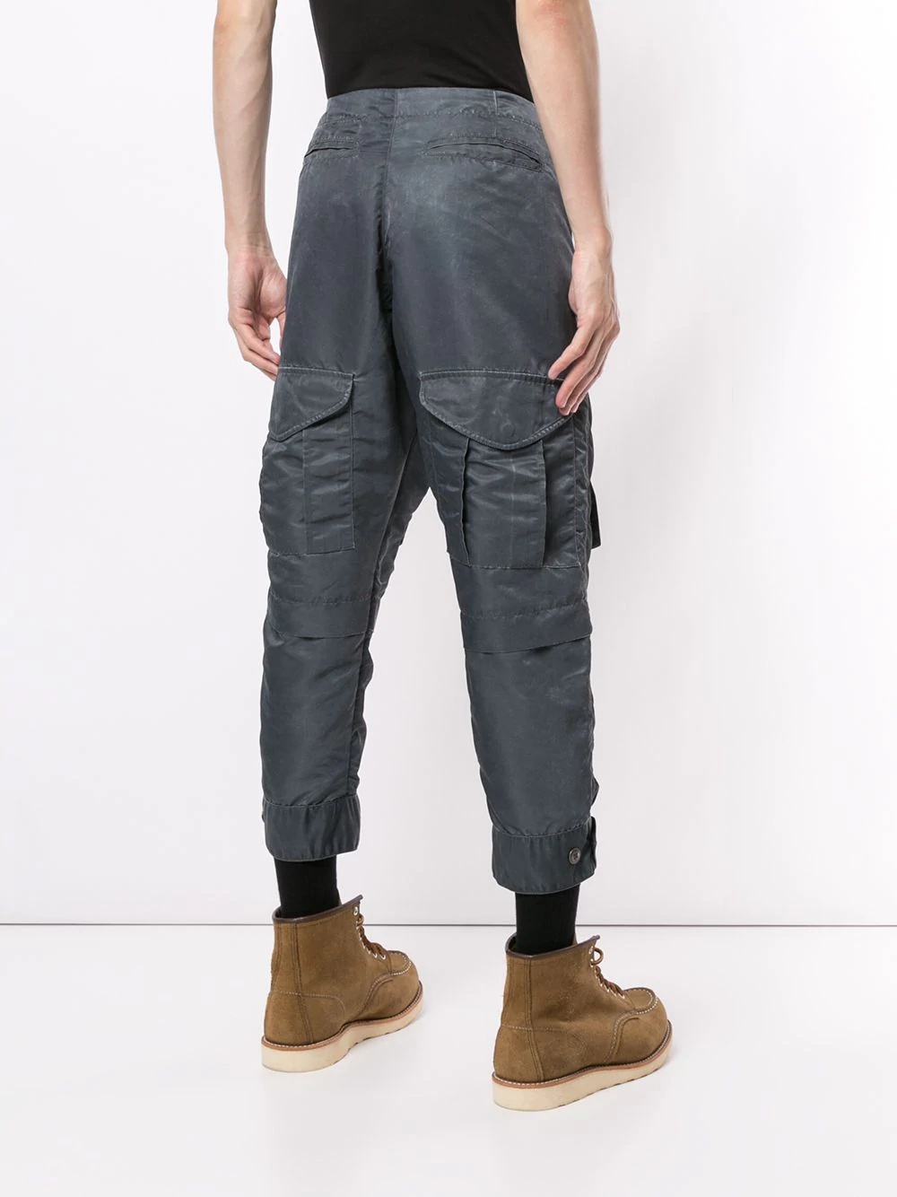 cropped cargo trousers - 4