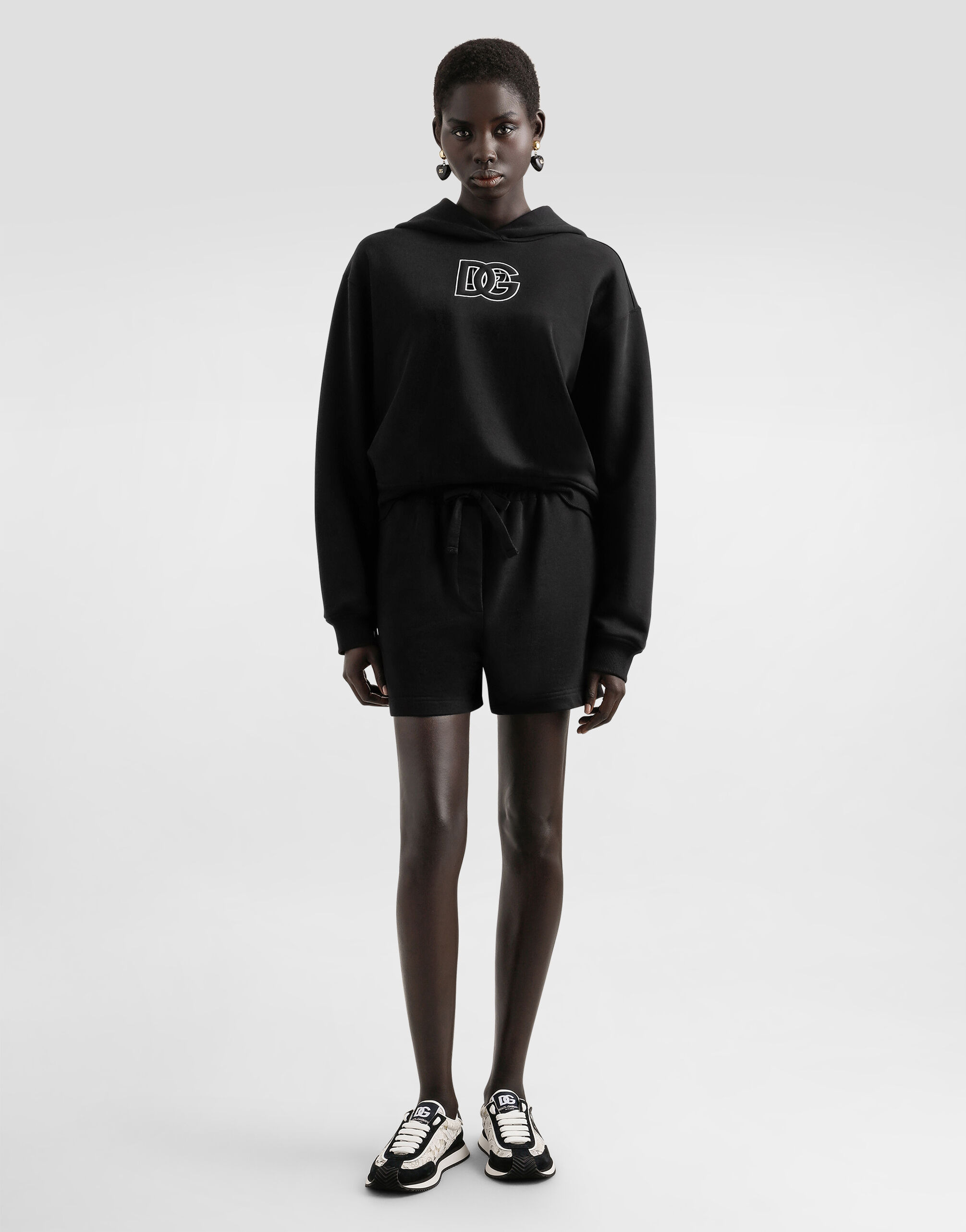Cotton sweatshirt with DG embroidery - 2
