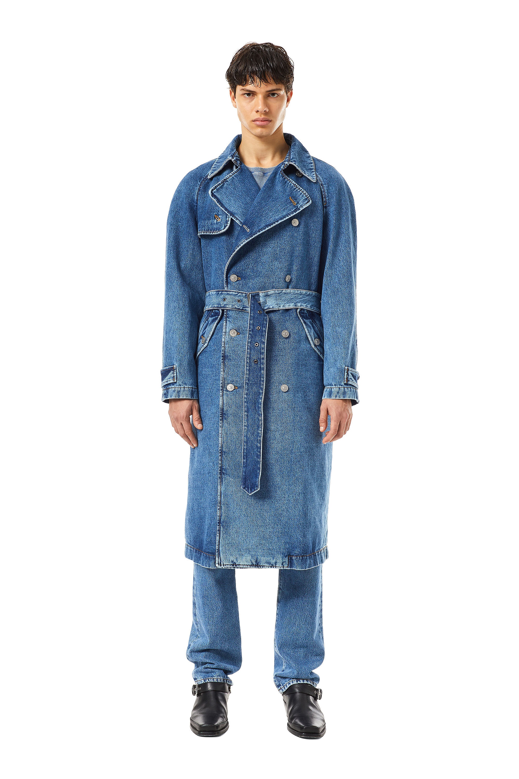 D-DELIRIOUS DOUBLE BREASTED TRENCH COAT - 3