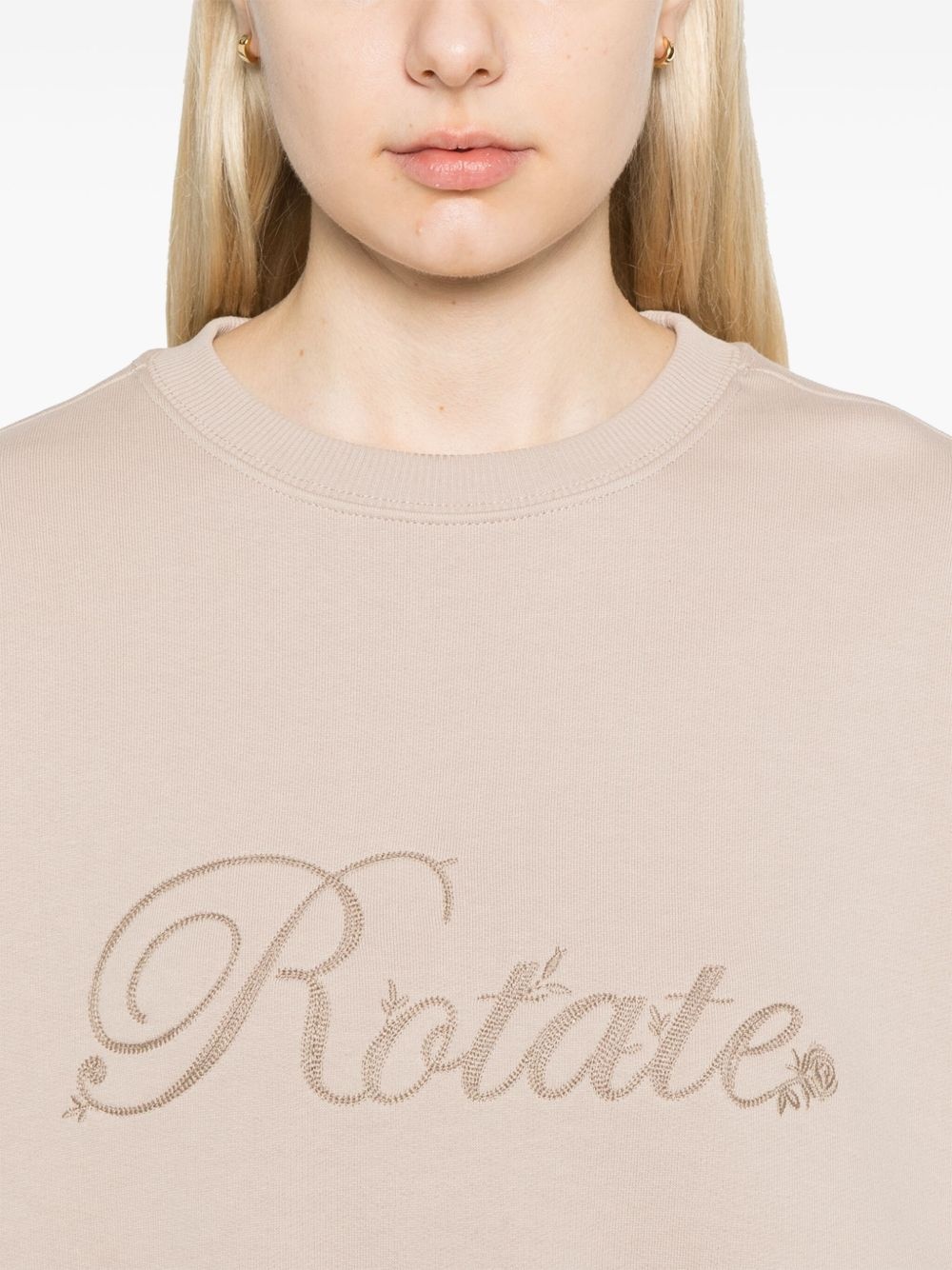 logo-embroidered sweatshirt - 5