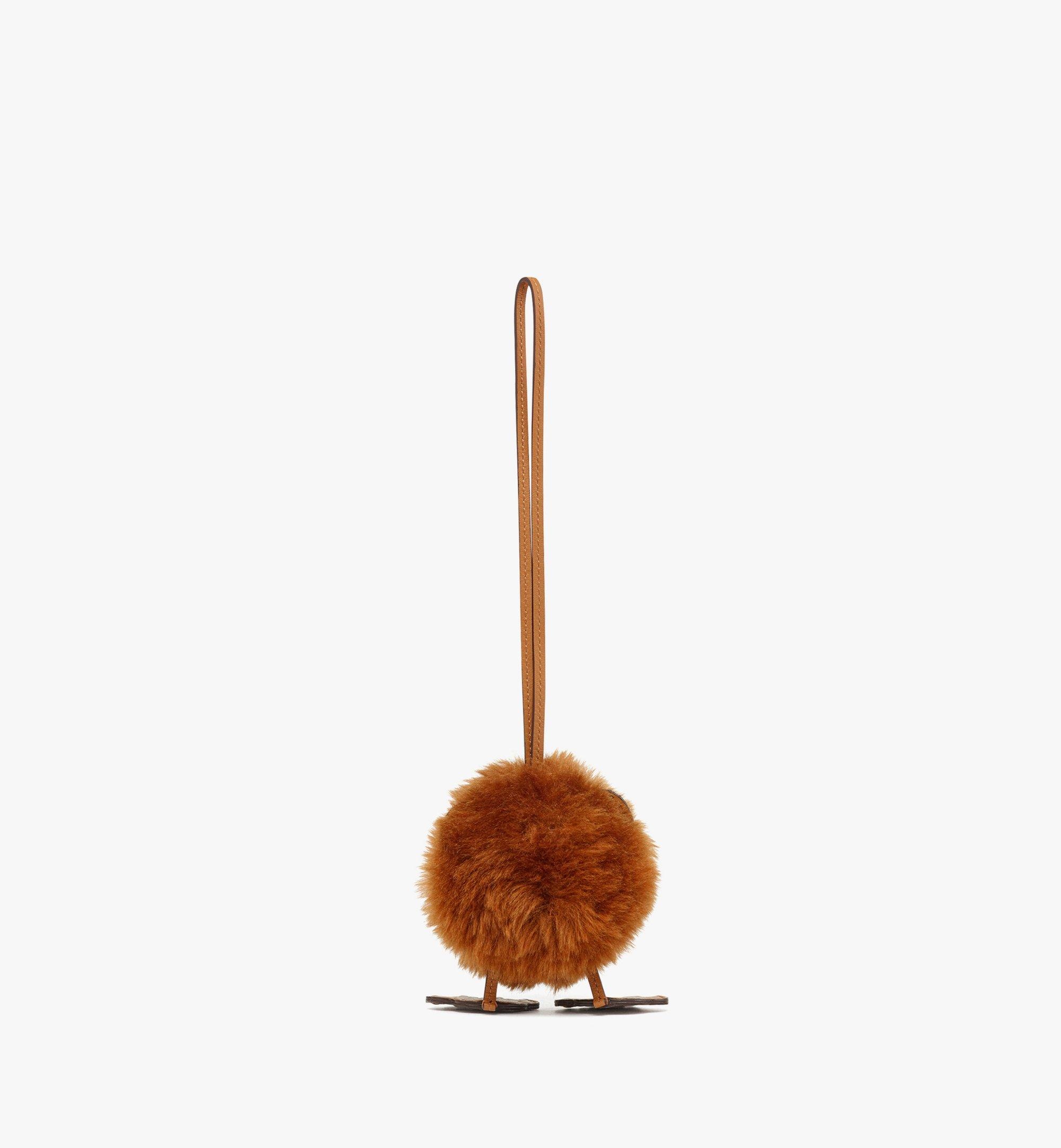 Bear Charm in Lamb Fur and Visetos - 2