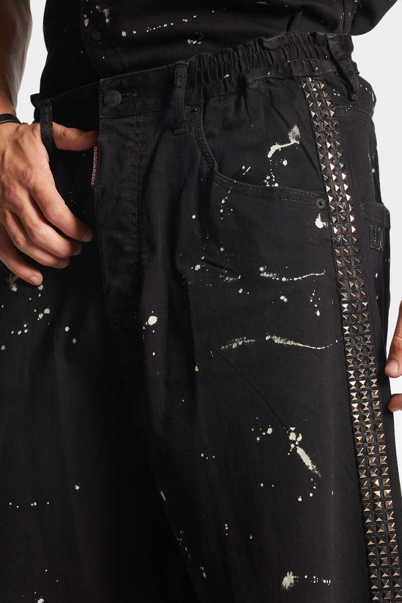 ICON BLACK MILKY WASH DENIM SHORTS - 5