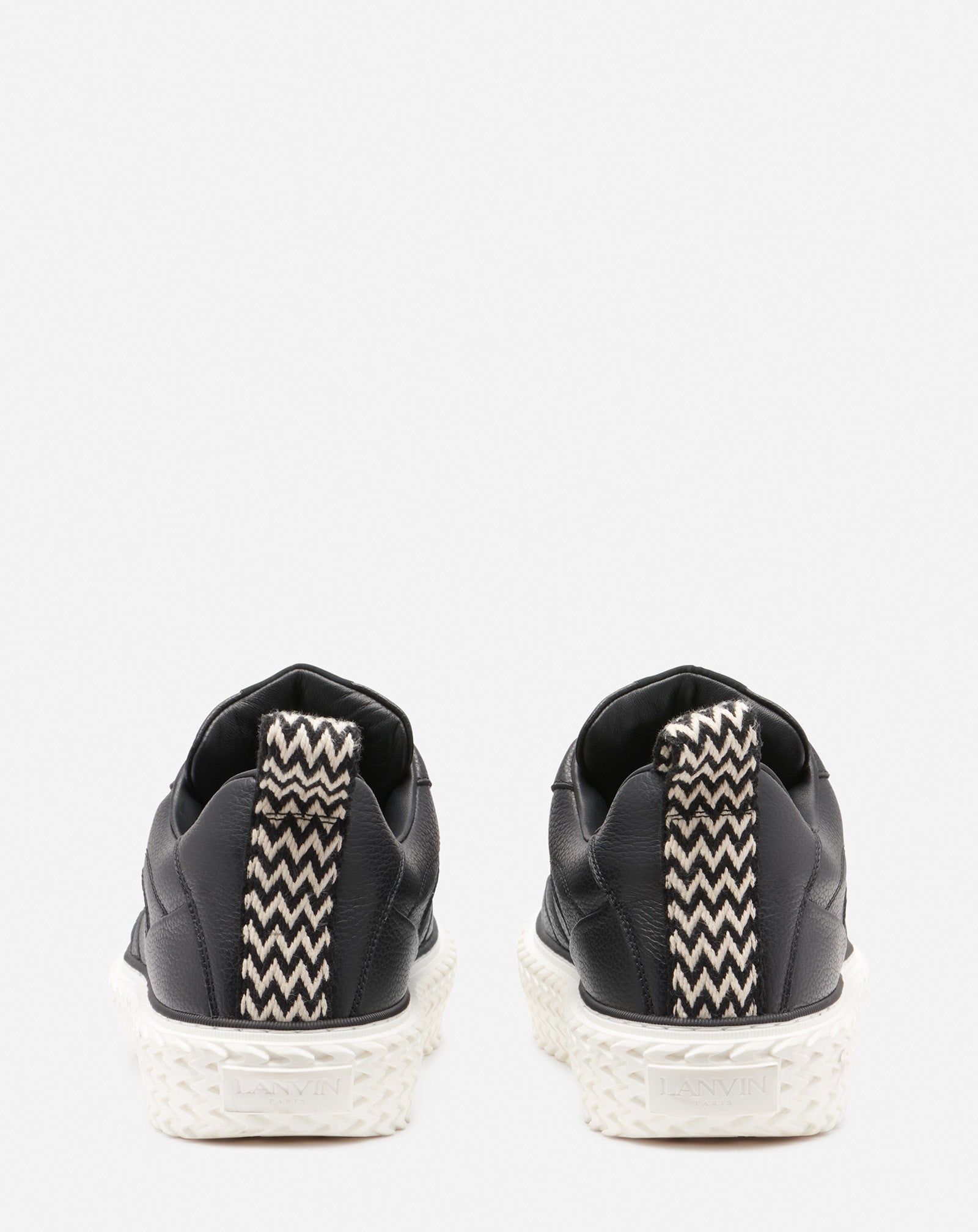 CURBIES LOW-TOP SNEAKERS IN GRAINED LEATHER - 4