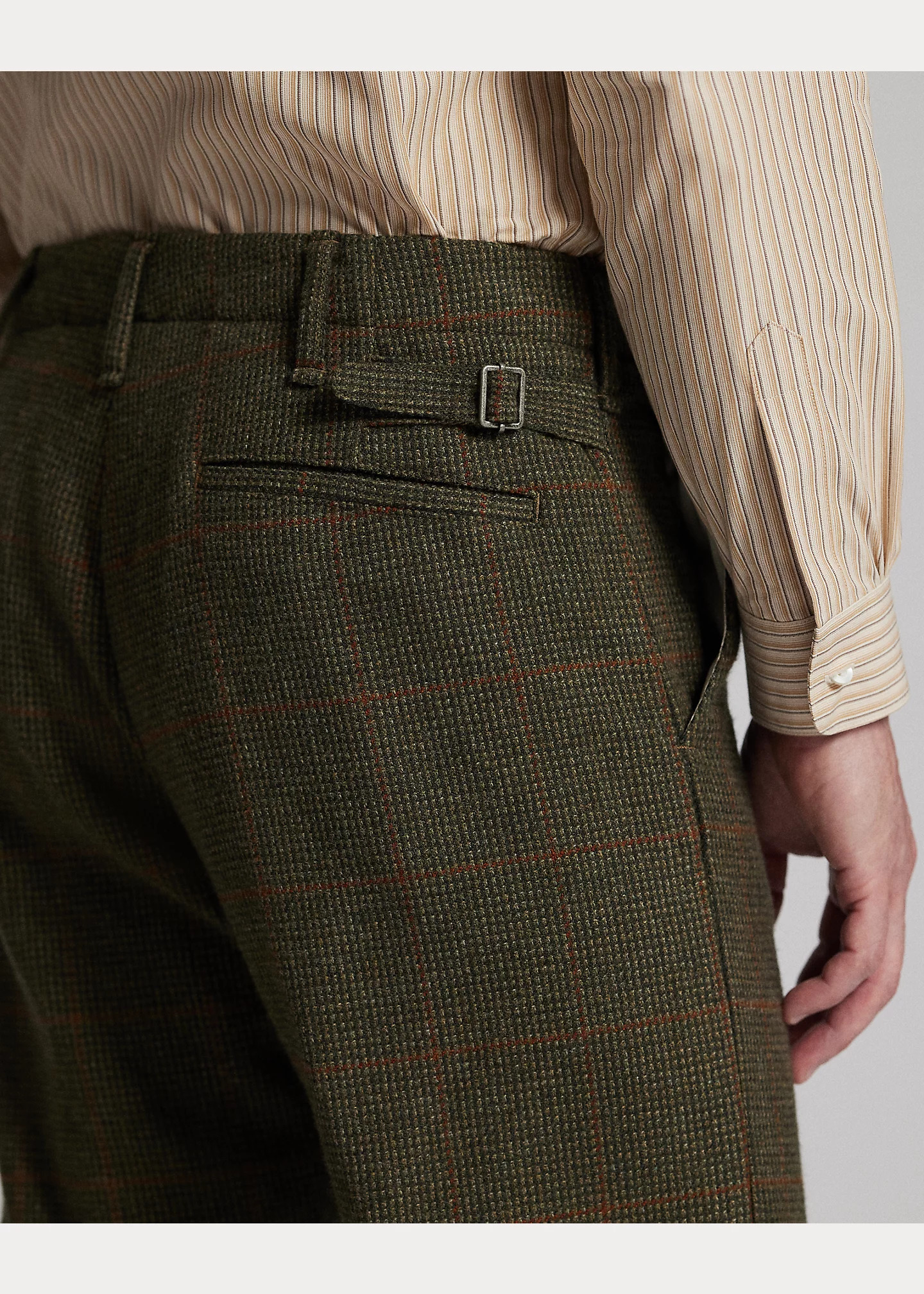 Windowpane Wool Tweed Officer’s Pant - 6