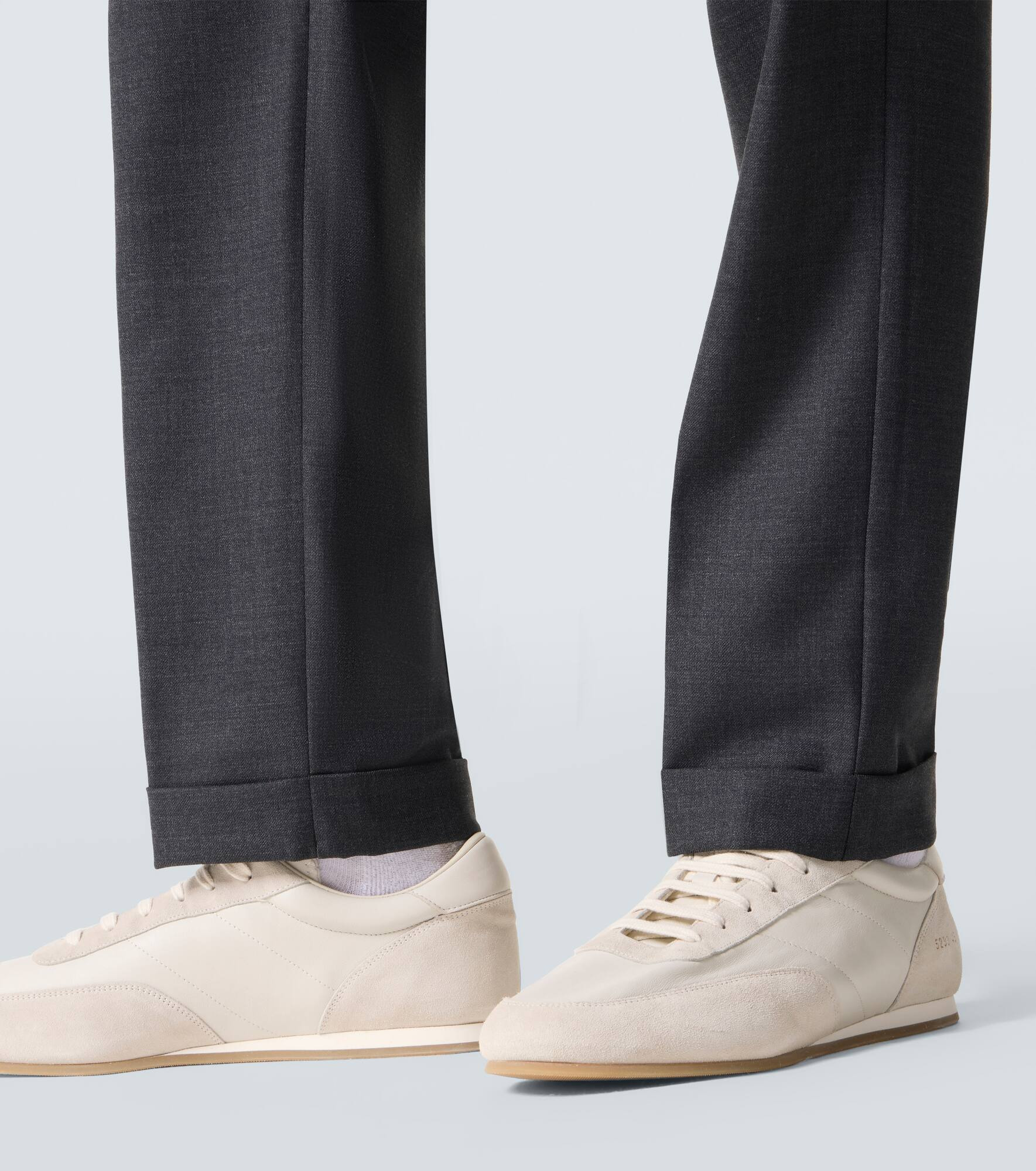 Gabardine straight pants - 6