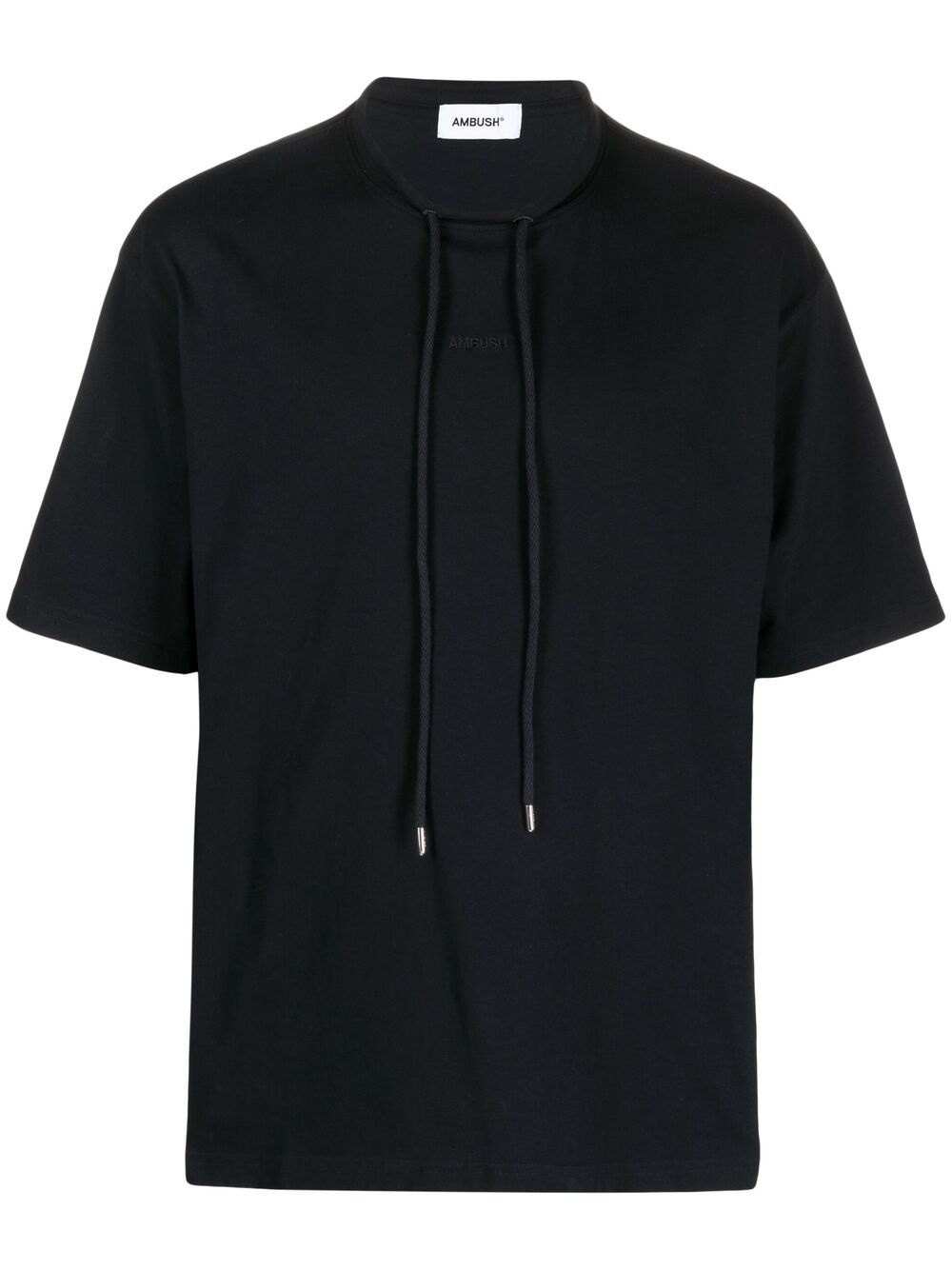 drawstring cotton T-shirt - 1