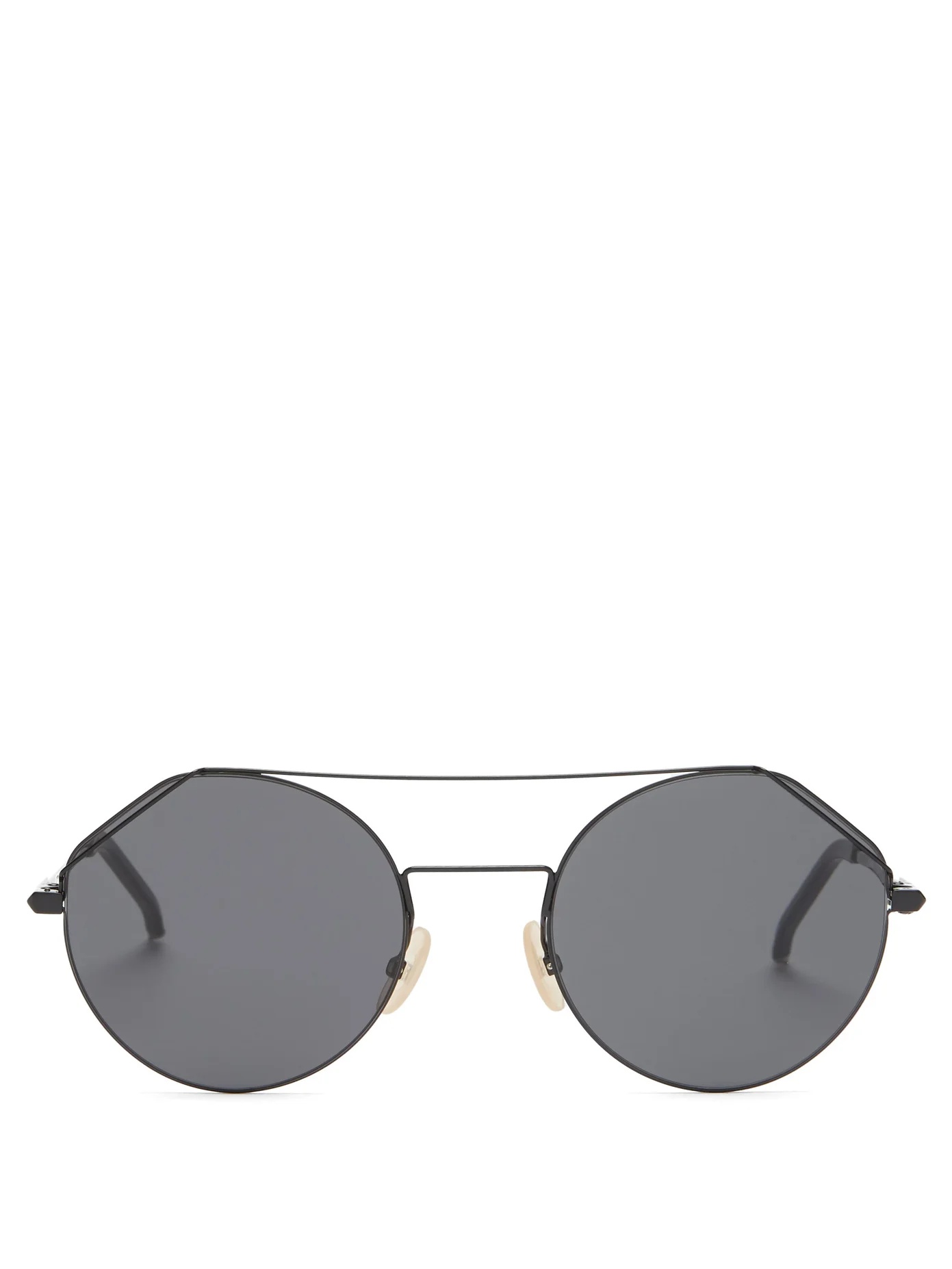 Wired top-bar round sunglasses - 1