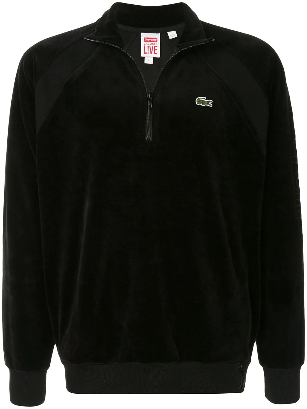 x Lacoste velour sweatshirt - 1