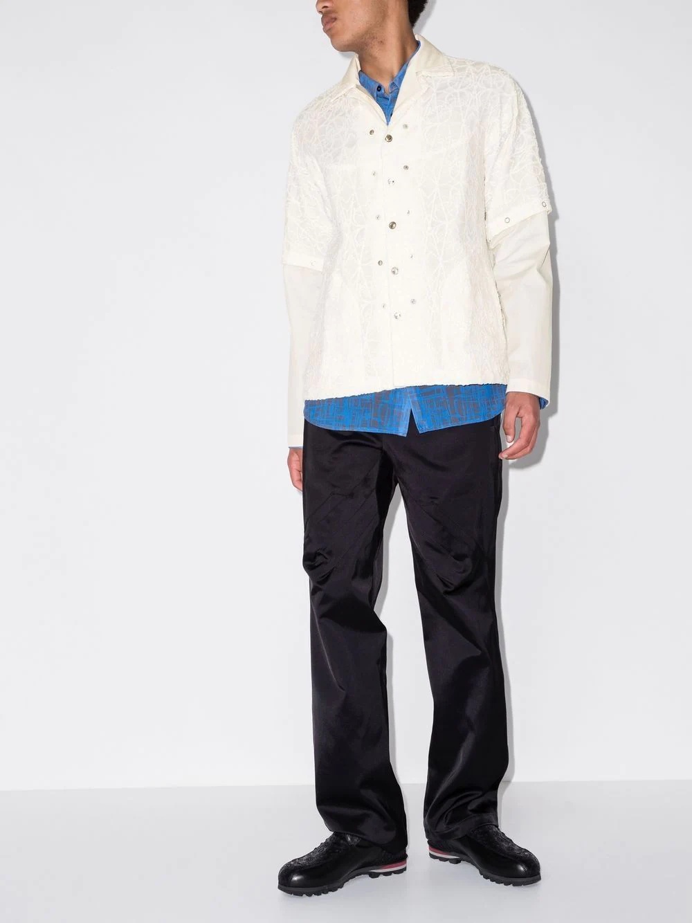 Kiko Kostadinov Torino panelled shirt | REVERSIBLE