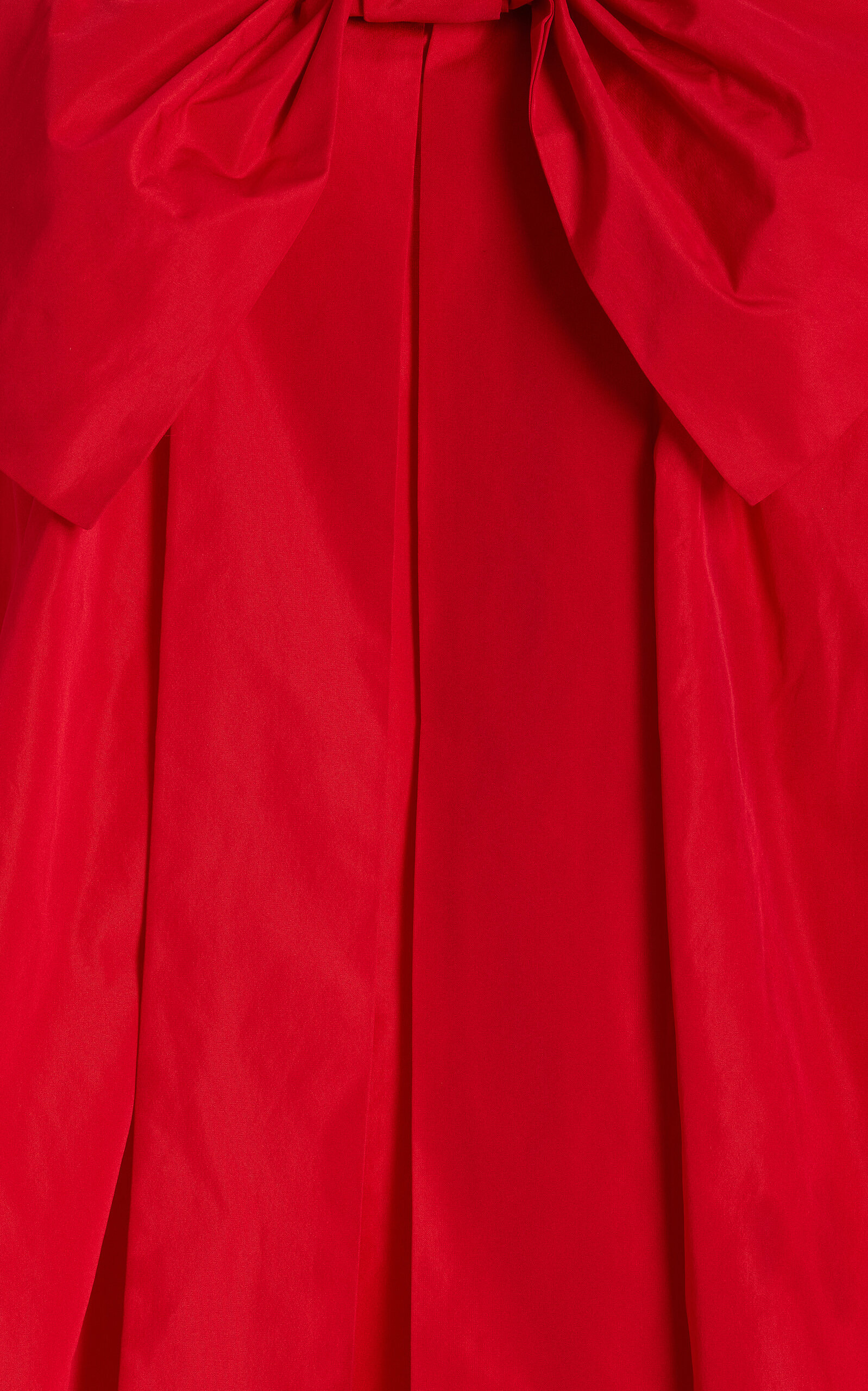 Estee Bow-Detailed Taffeta Mini Dress red - 5