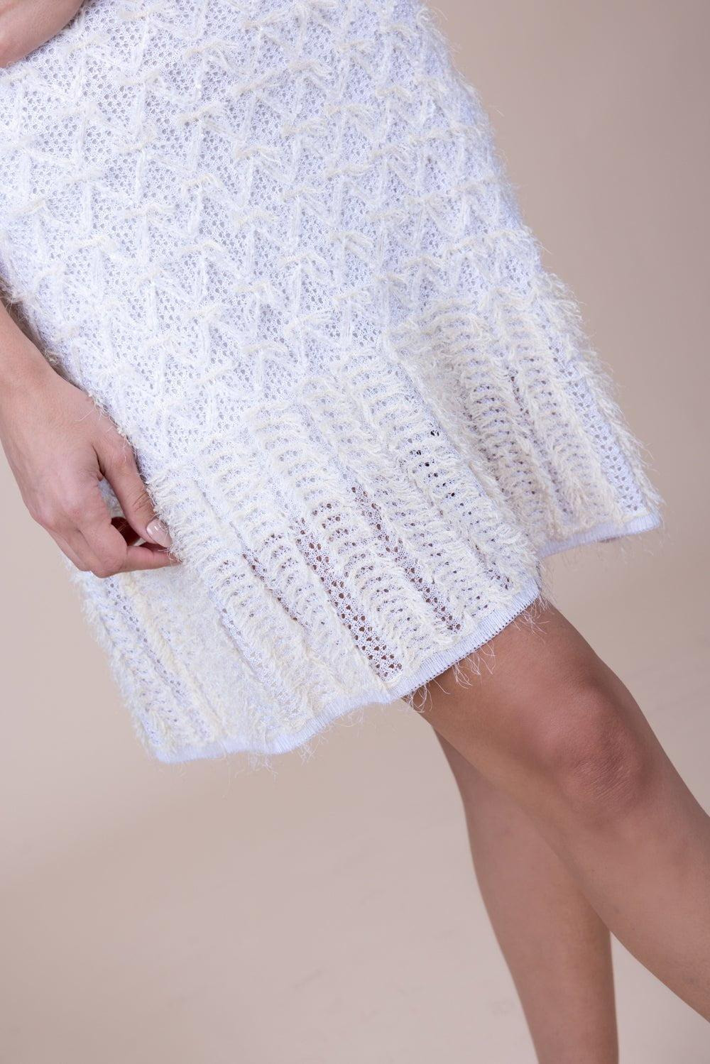Flare Mini Dress - Iconic Milk - 7