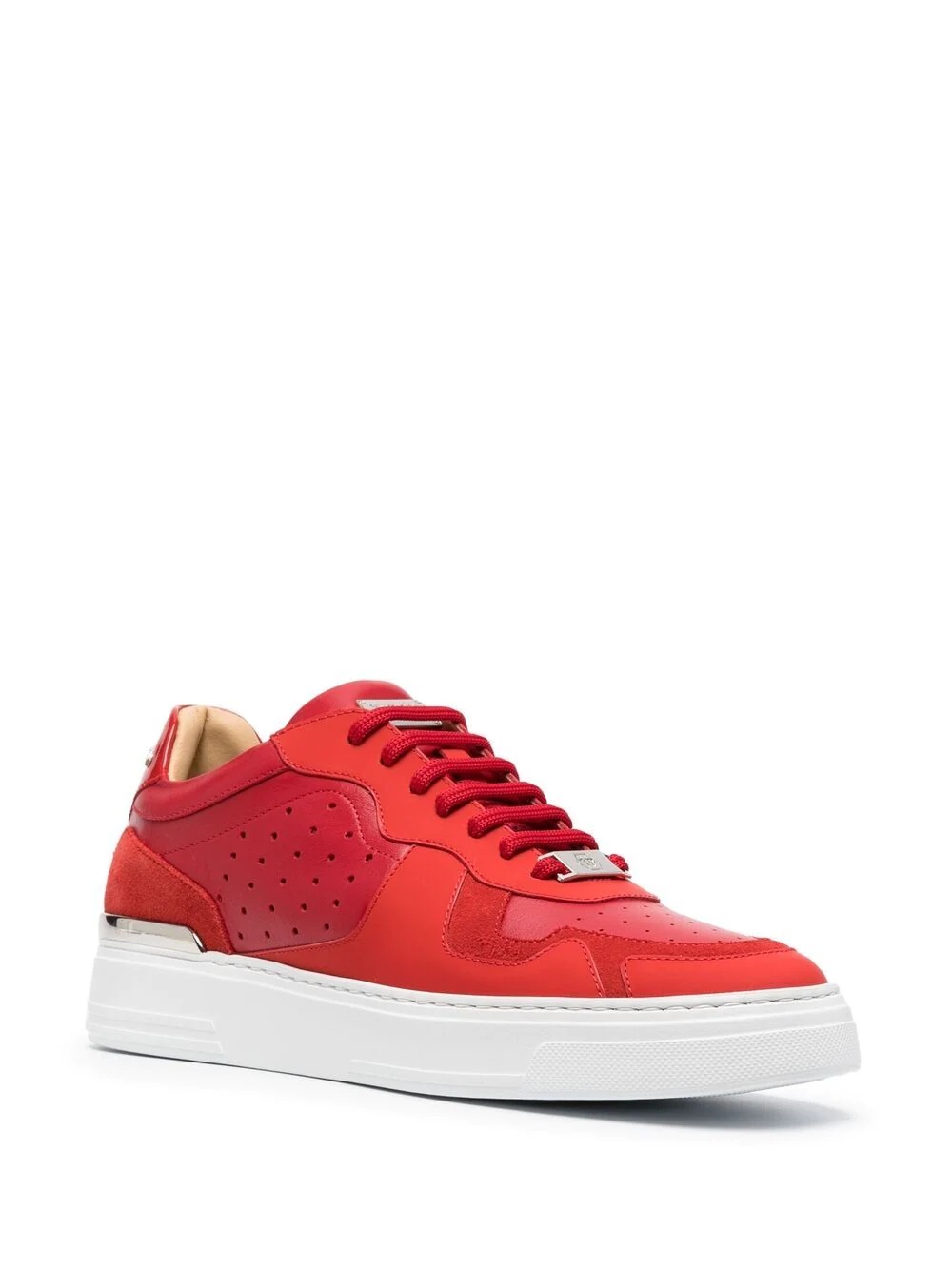 suede-panel sneakers - 2