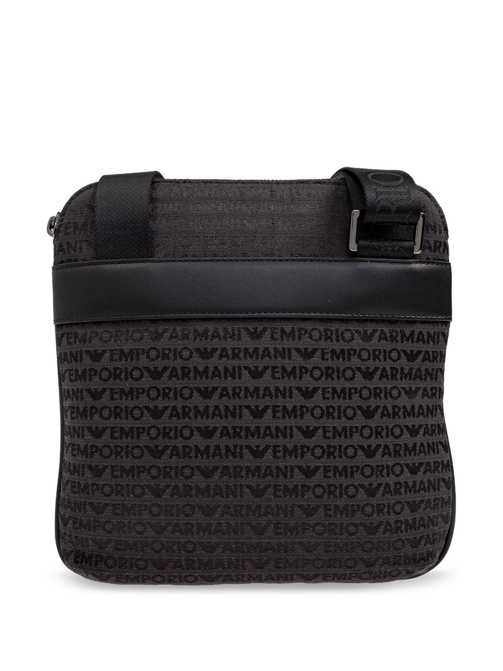 all-over lettering messenger bag - 3