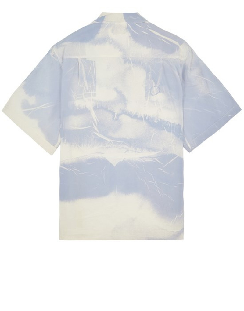 Stone Island 12393 LIGHT REACTING ‘LUCE’ PRINT TECHNIQUE AZURE outlook