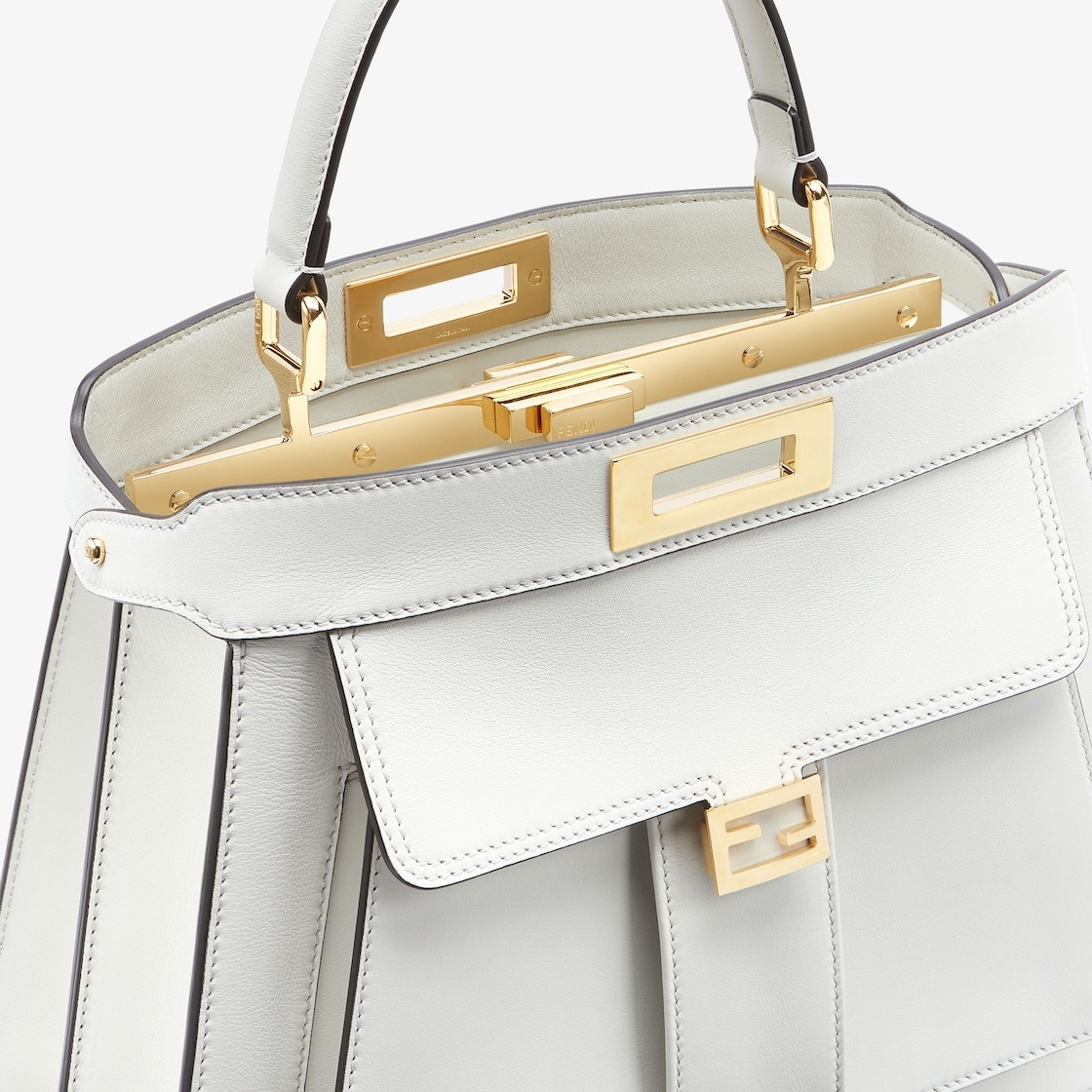 White leather bag with Baguette pocket - 6