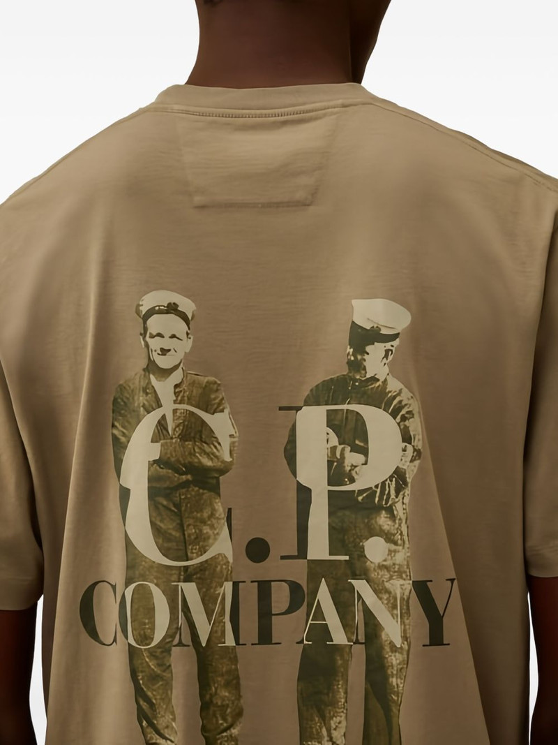 C.P. Company logo-print cotton T-shirt outlook