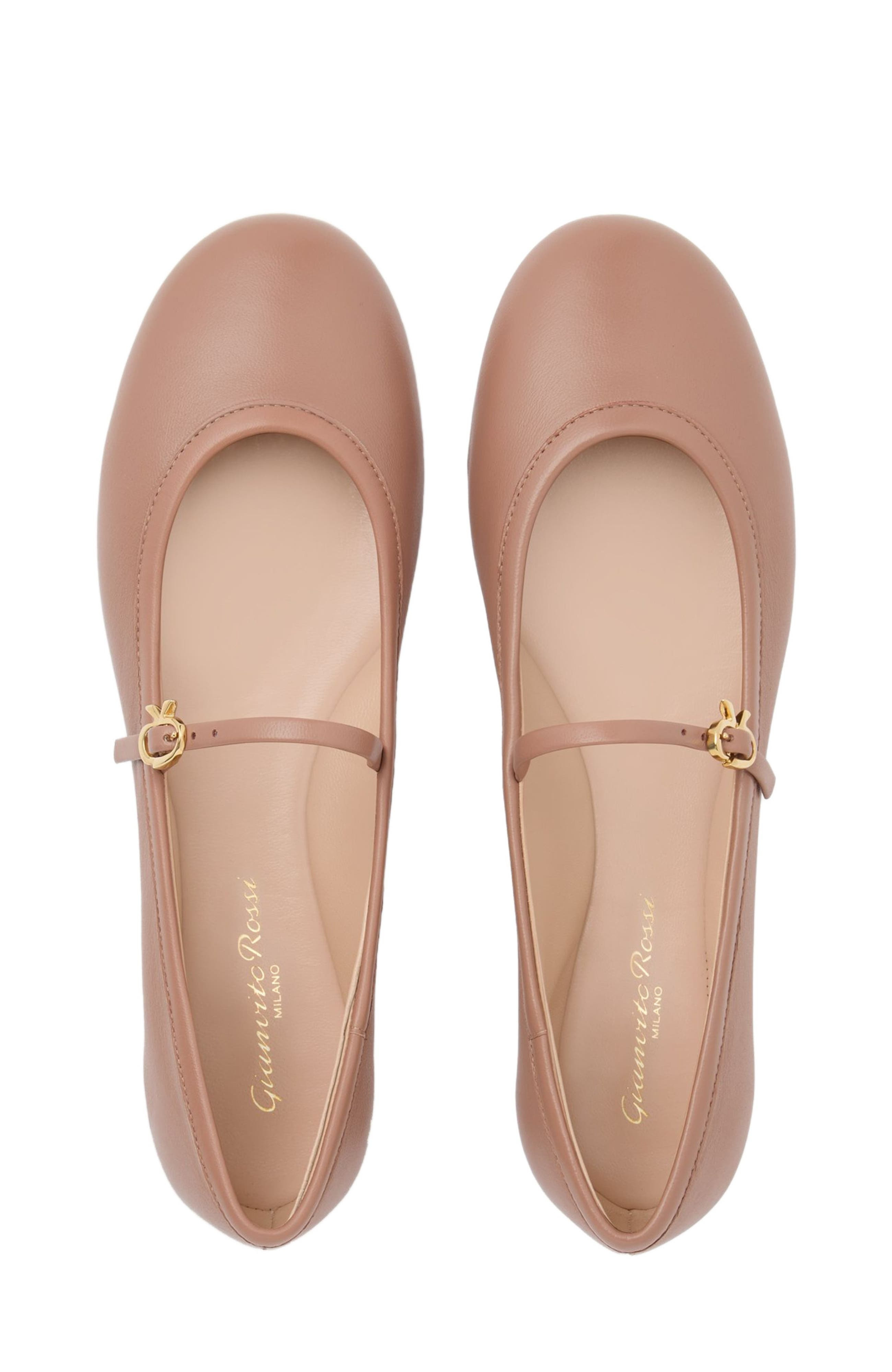 Gianvito Rossi Carla Ballerina in Pink at Nordstrom - 3