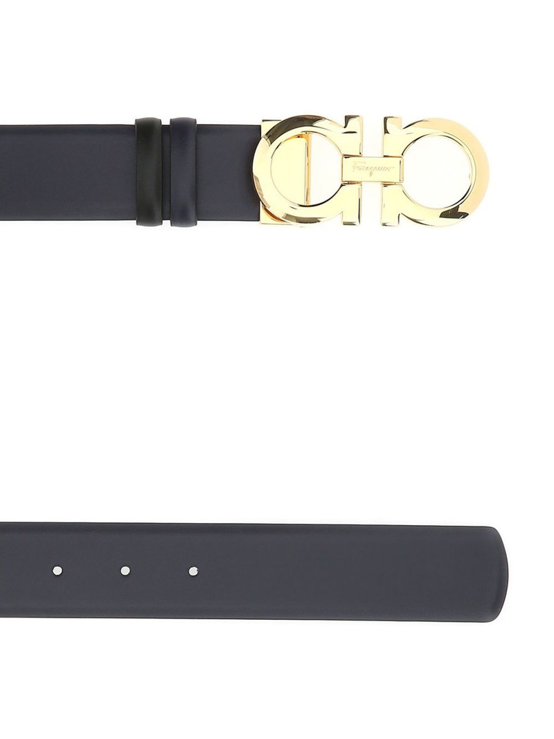 FERRAGAMO Double Gancini bit belt outlook