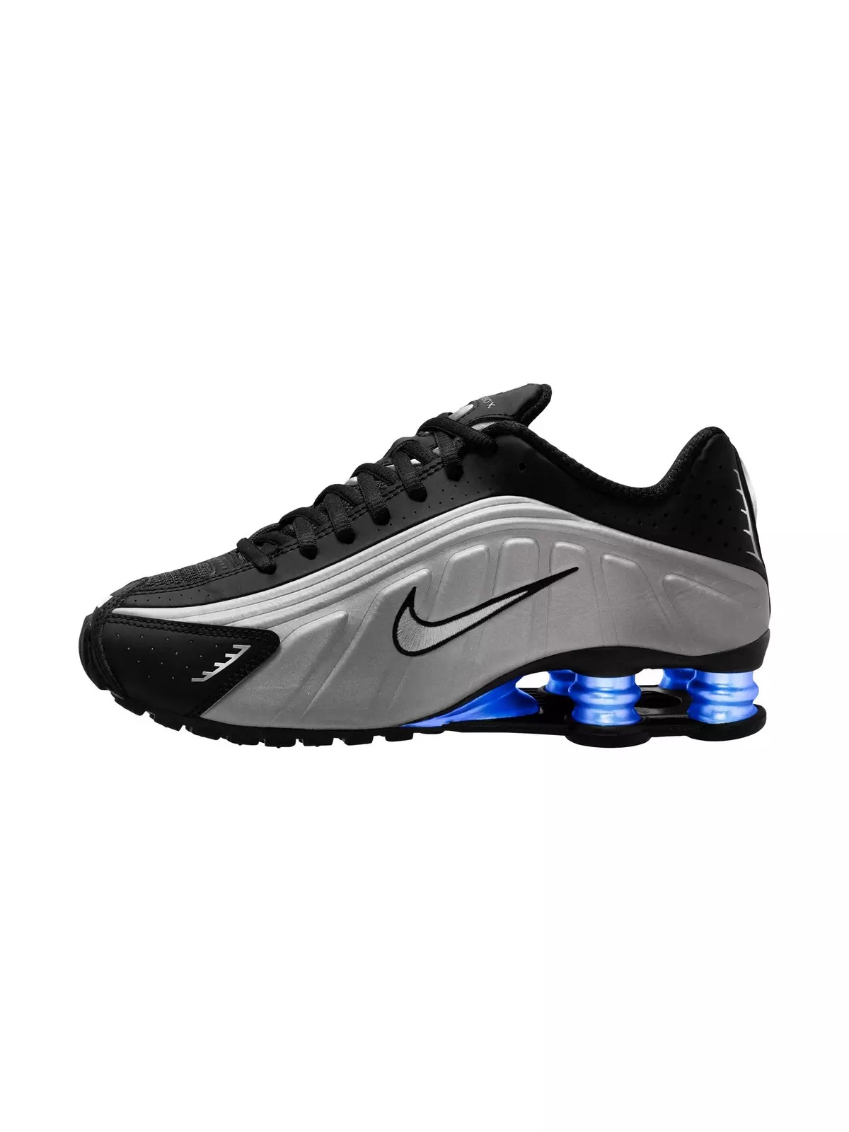 Shox R4 "Black/Metallic Silver/Racer Blue" Women's Shoe - 4