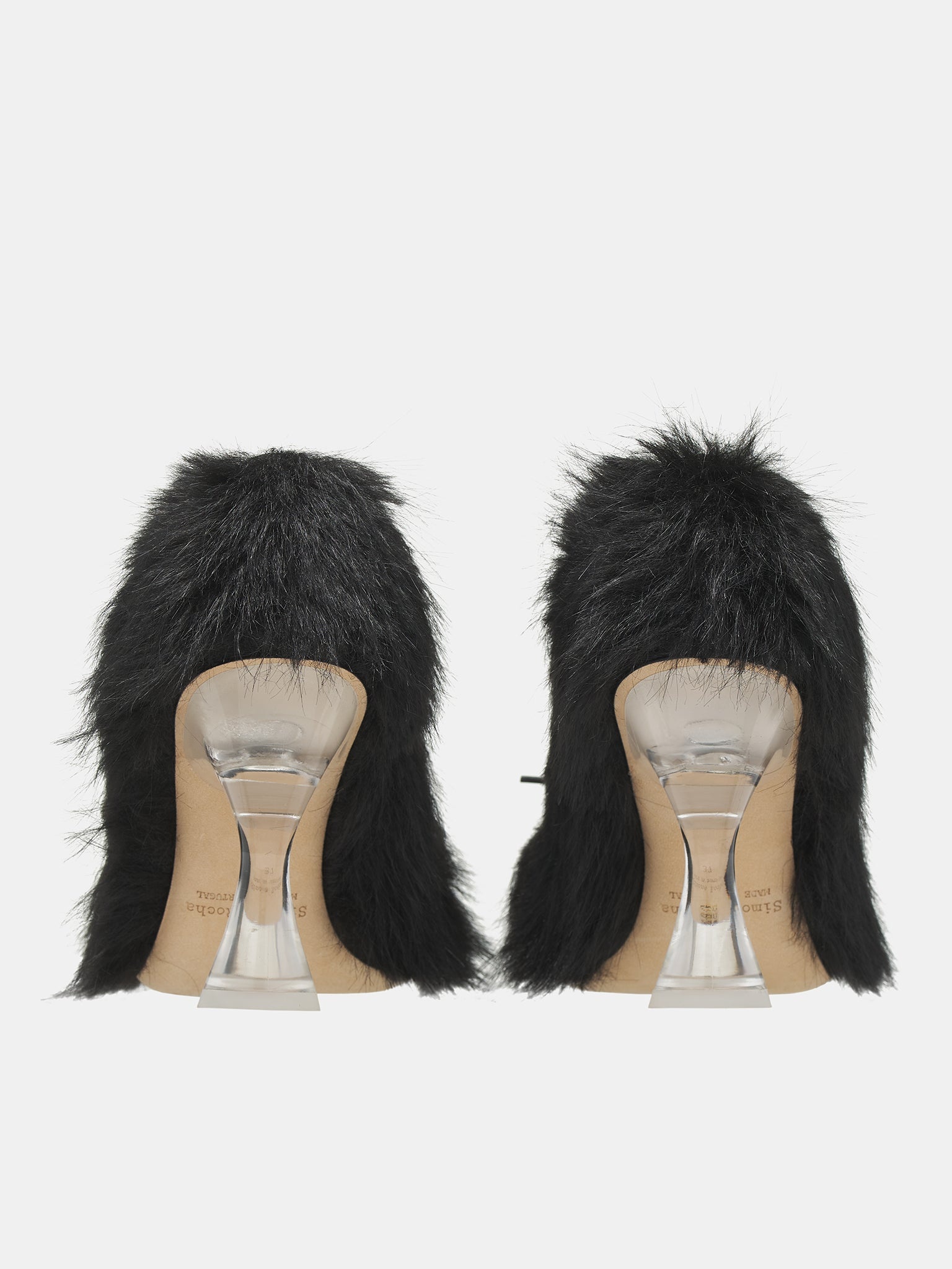 Faux Fur Ballerina Heels - 4