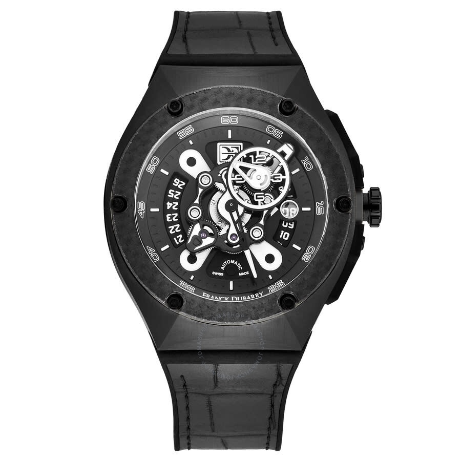 Franck Dubarry - Franck Dubarry Crazy Wheel Automatic Black Dial Men's Watch CW-04-05 - 1