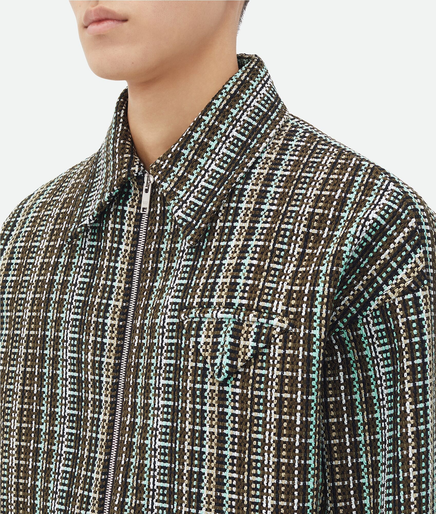 Cotton Check Jacket - 5