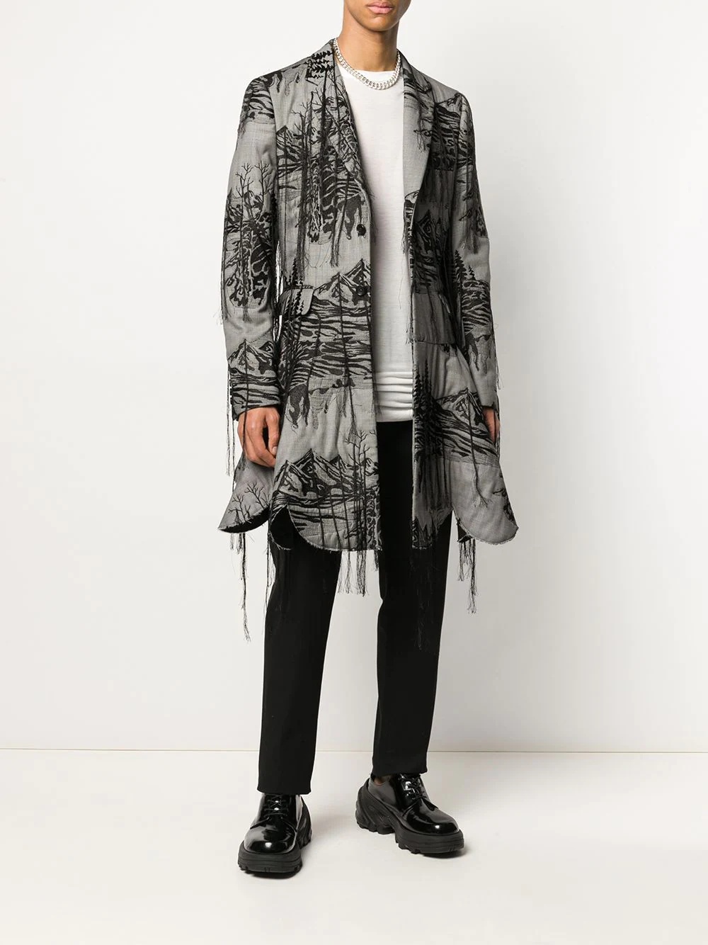 abstract pattern coat - 2