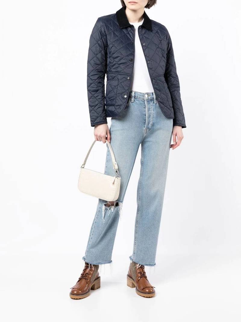 Barbour quilted bomber jacket outlook