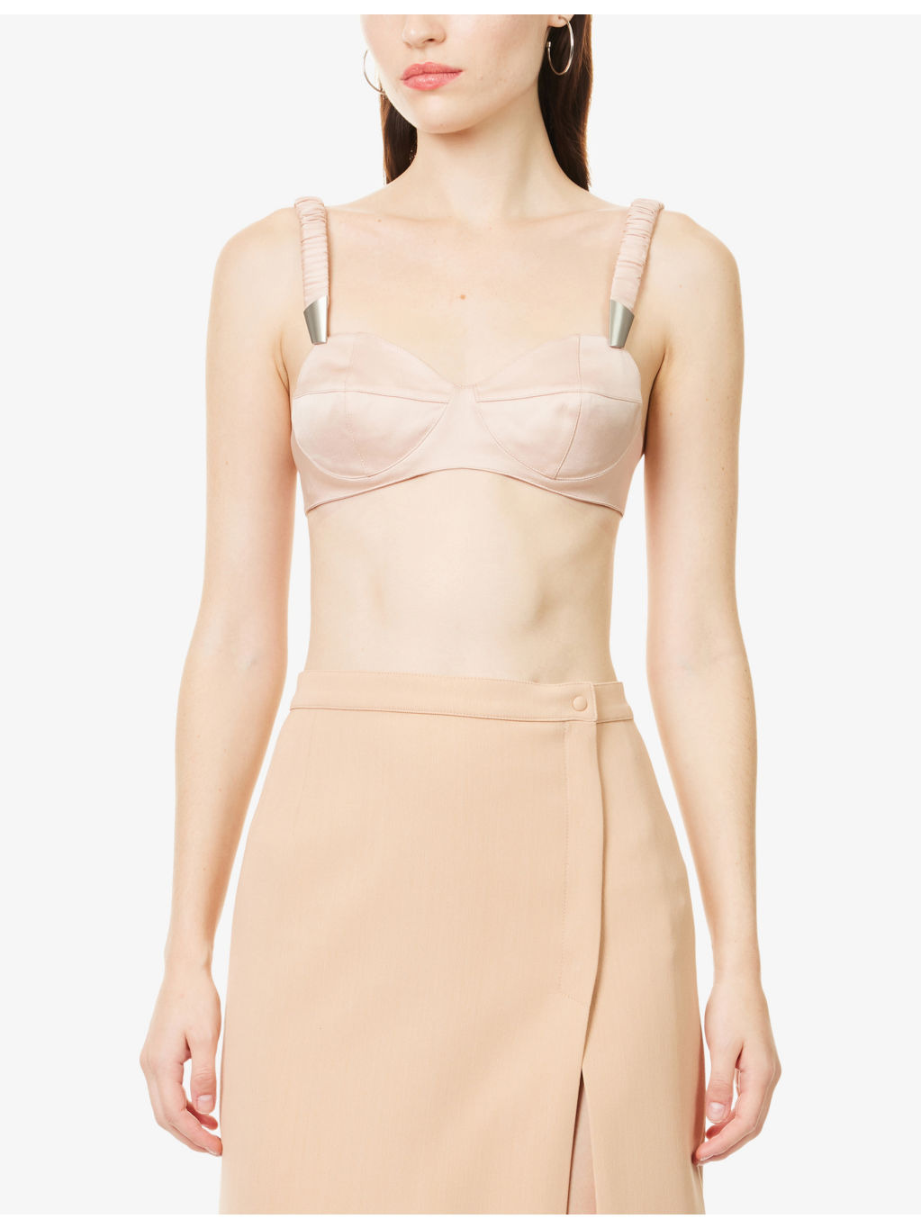 Sweetheart-Neckline Underwired Silk Bra - 3