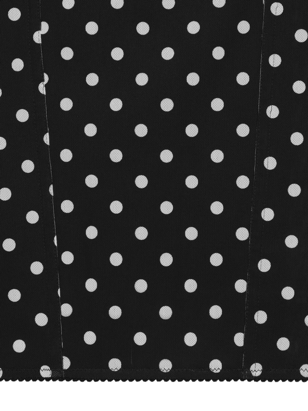 polka-dot print pencil skirt - 3