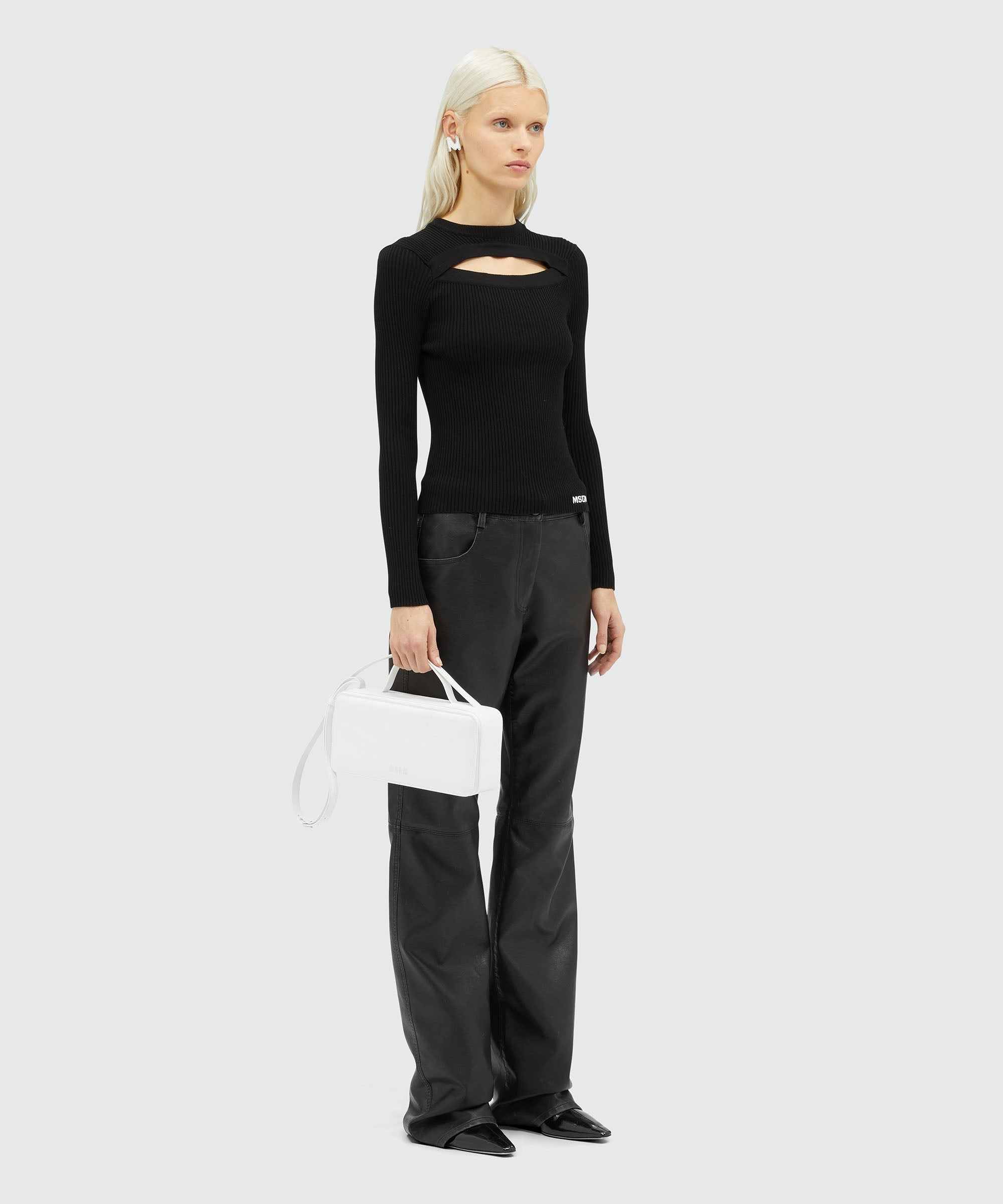 Ribbed viscose shirt - 4