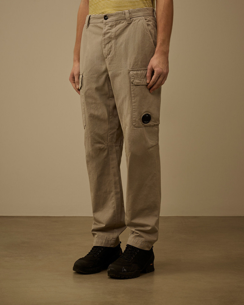 Cotton Gabardine Loose Cargo Pants 3
