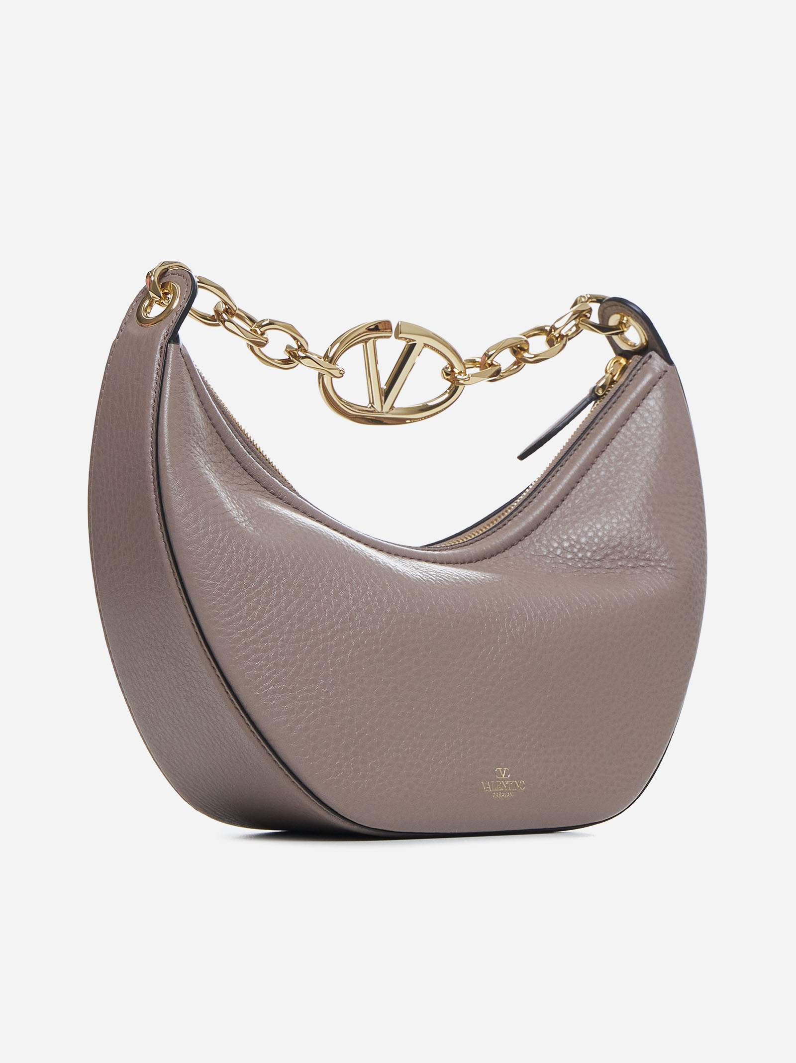 VLogo Moon small leather bag - 3