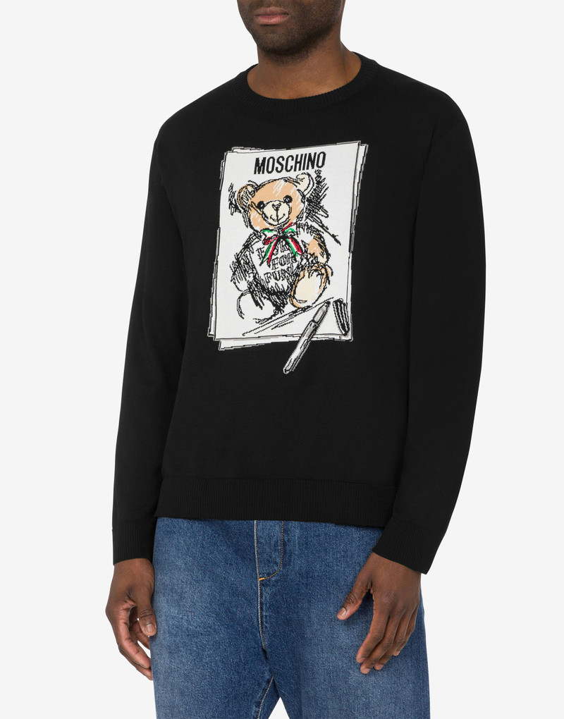 Moschino COTTON PULLOVER TEDDY BEAR outlook
