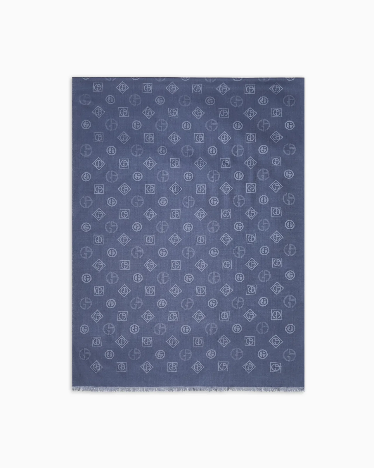MONOGRAM JACQUARD SILK STOLE - 1