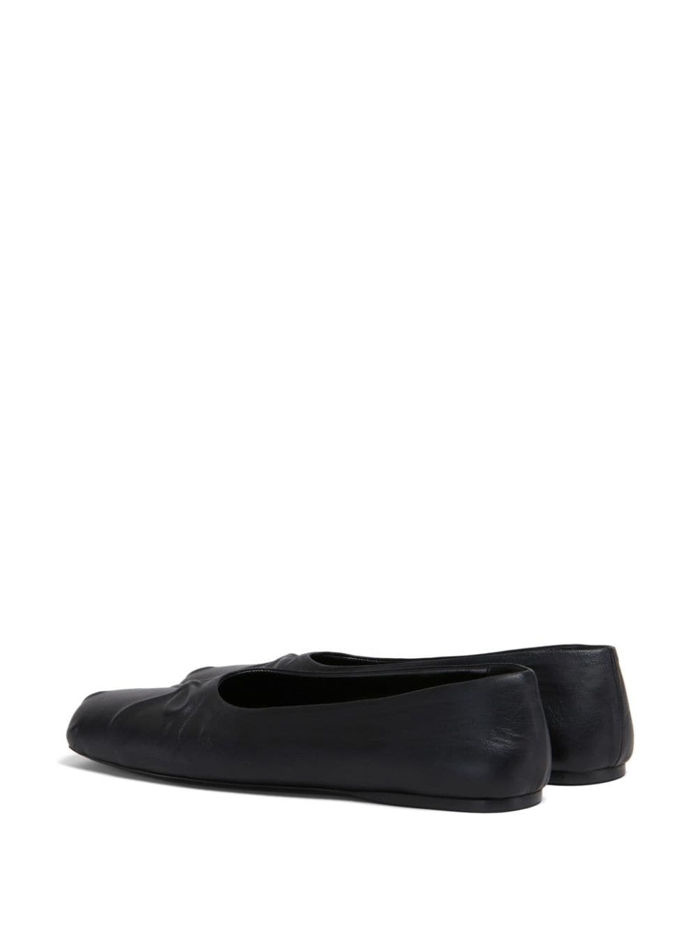 leather ballerina shoes - 3