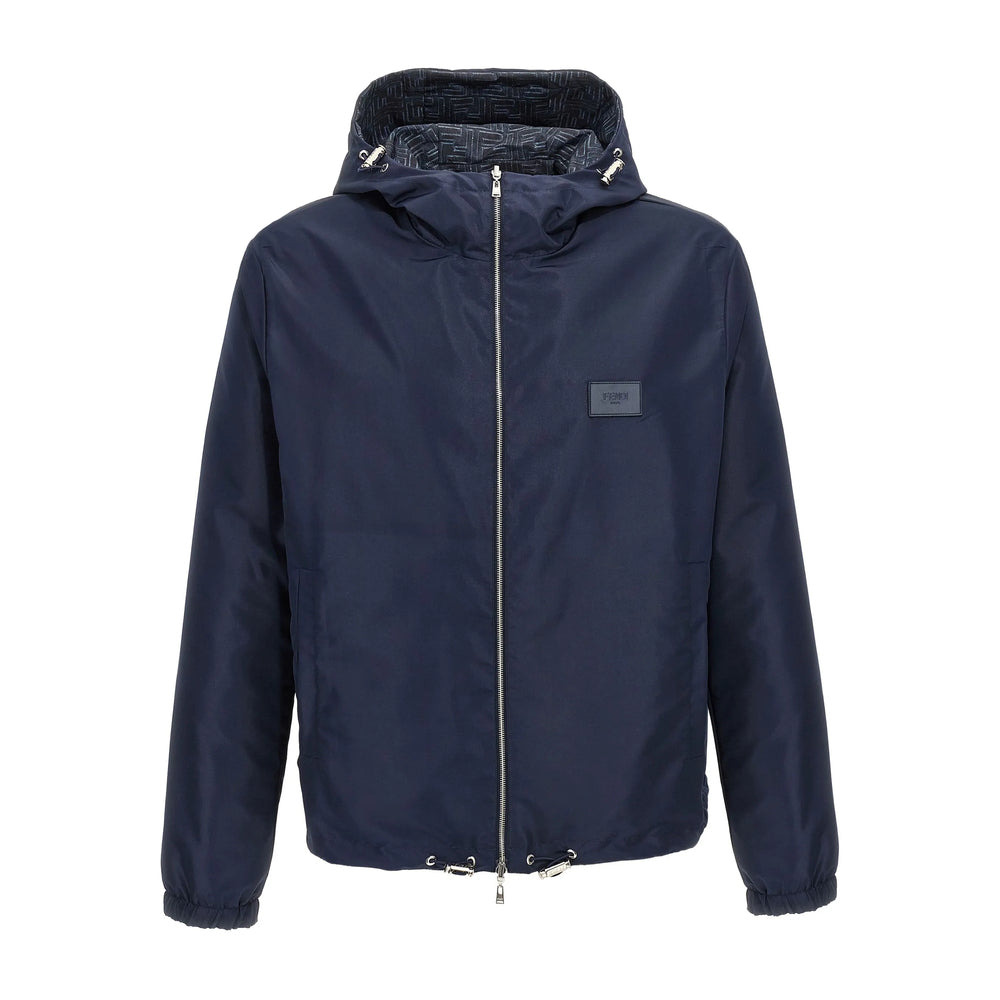 Fendi Blue Jackets - Hooded Jackets Men - 3